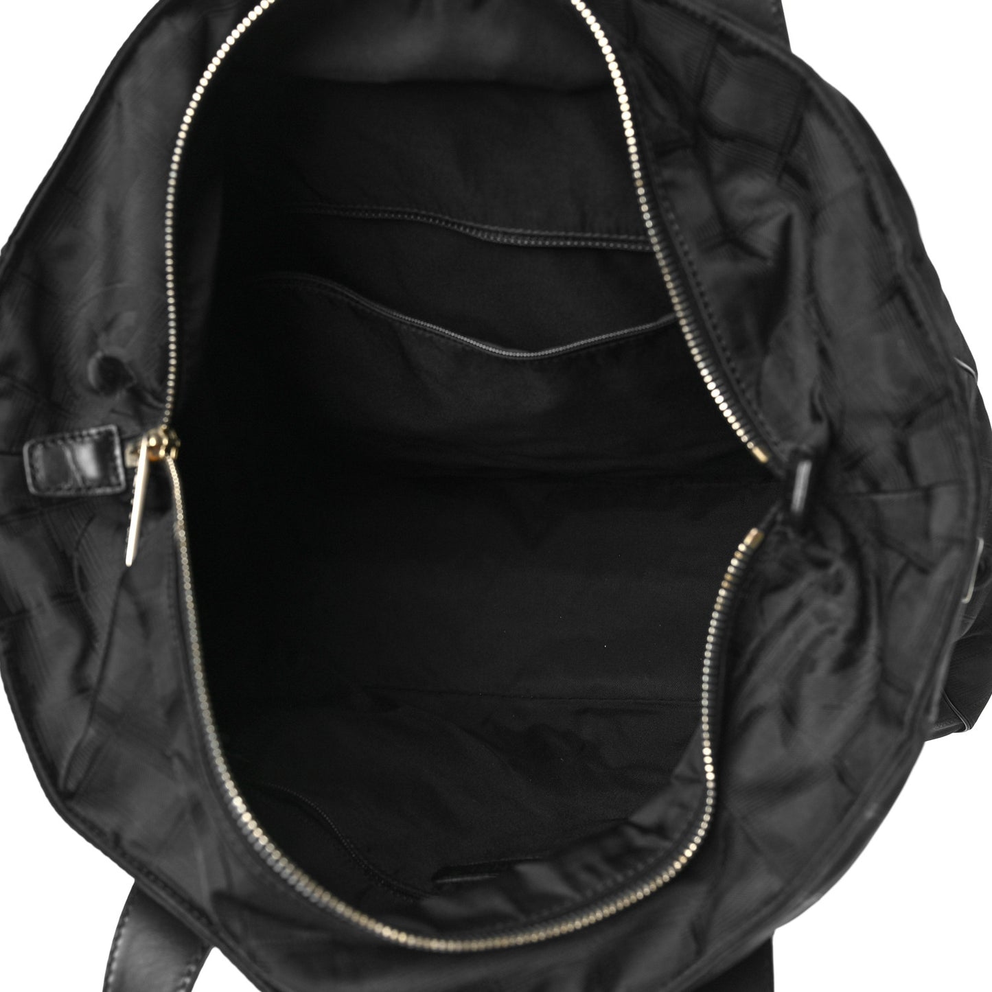 Nylon Medium Travel Tote Black