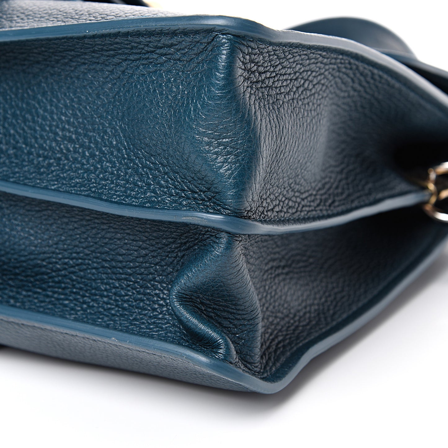Grained Calfskin Medium Aby Day Shoulder Bag Navy Ink