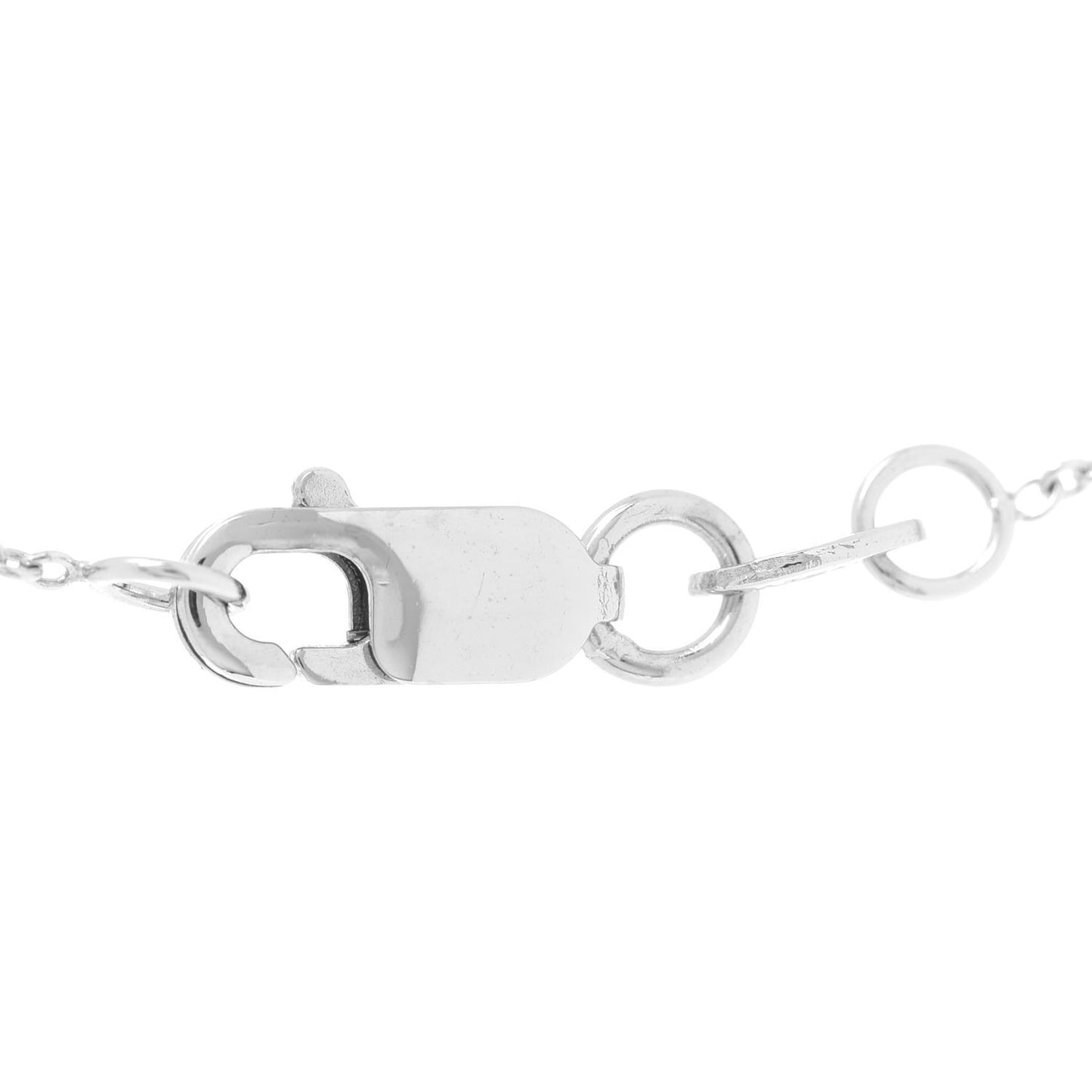 18K White Gold Diamond .23ct Diamonds by the Inch Pendant Necklace