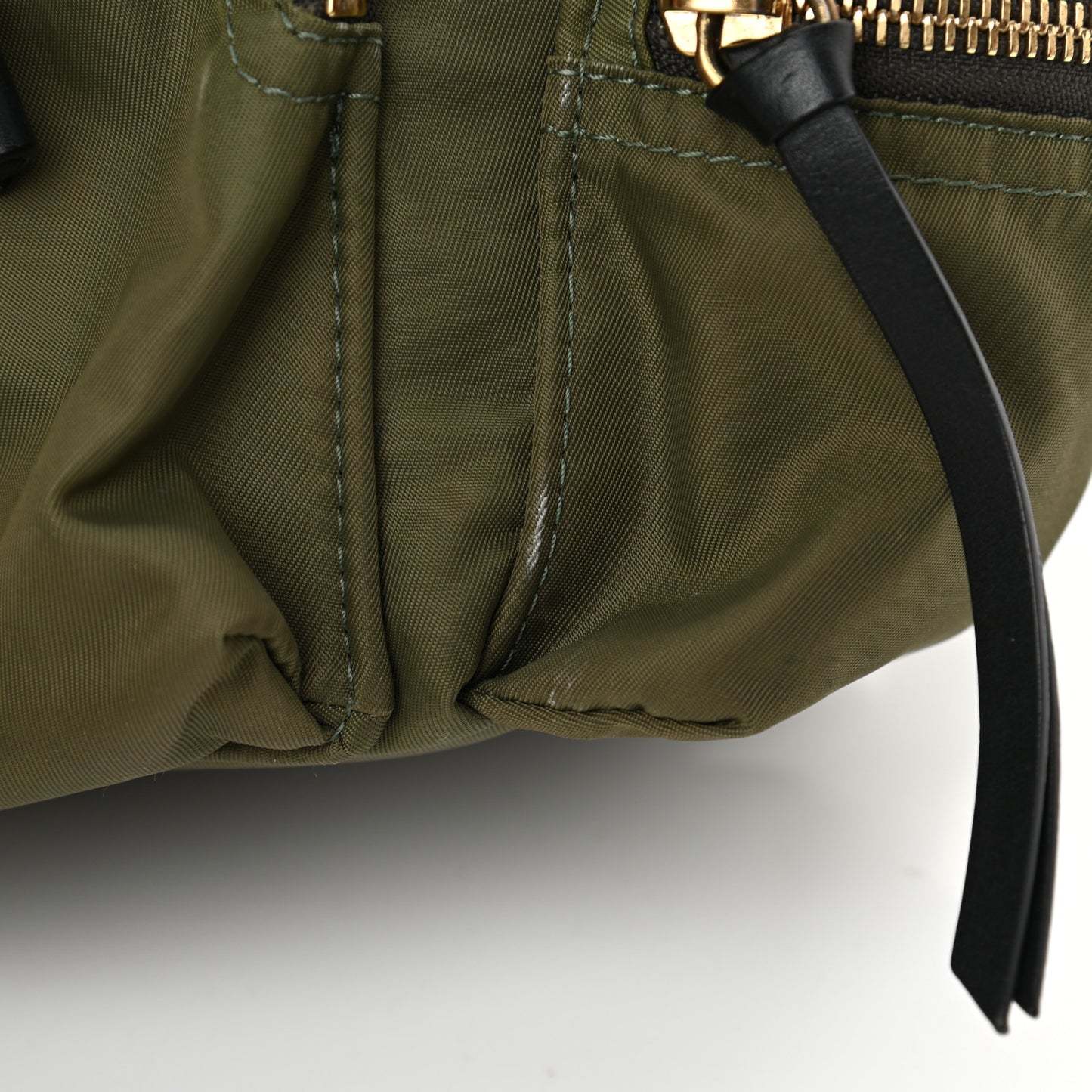 Nylon Small Crossbody Rucksack Backpack Canvas Green