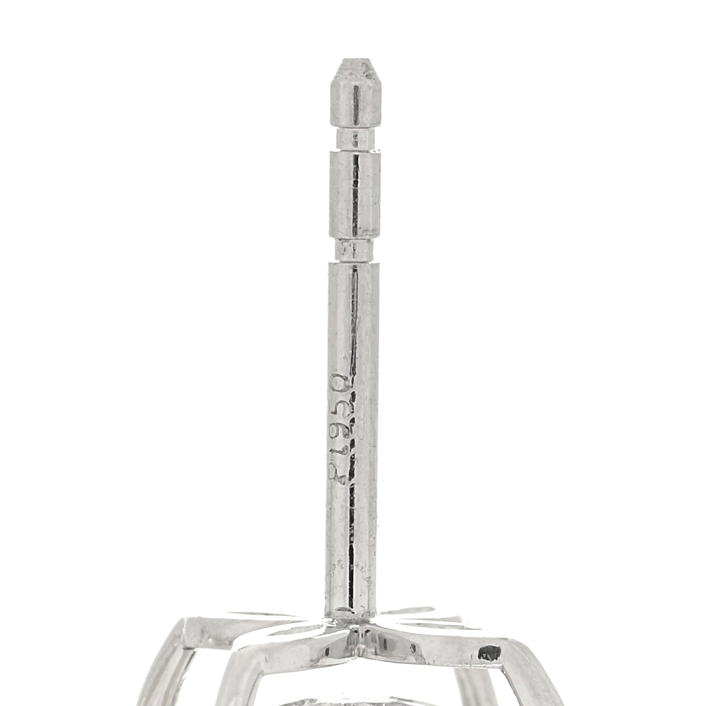 Platinum Diamond .64ct Small Victoria Earrings