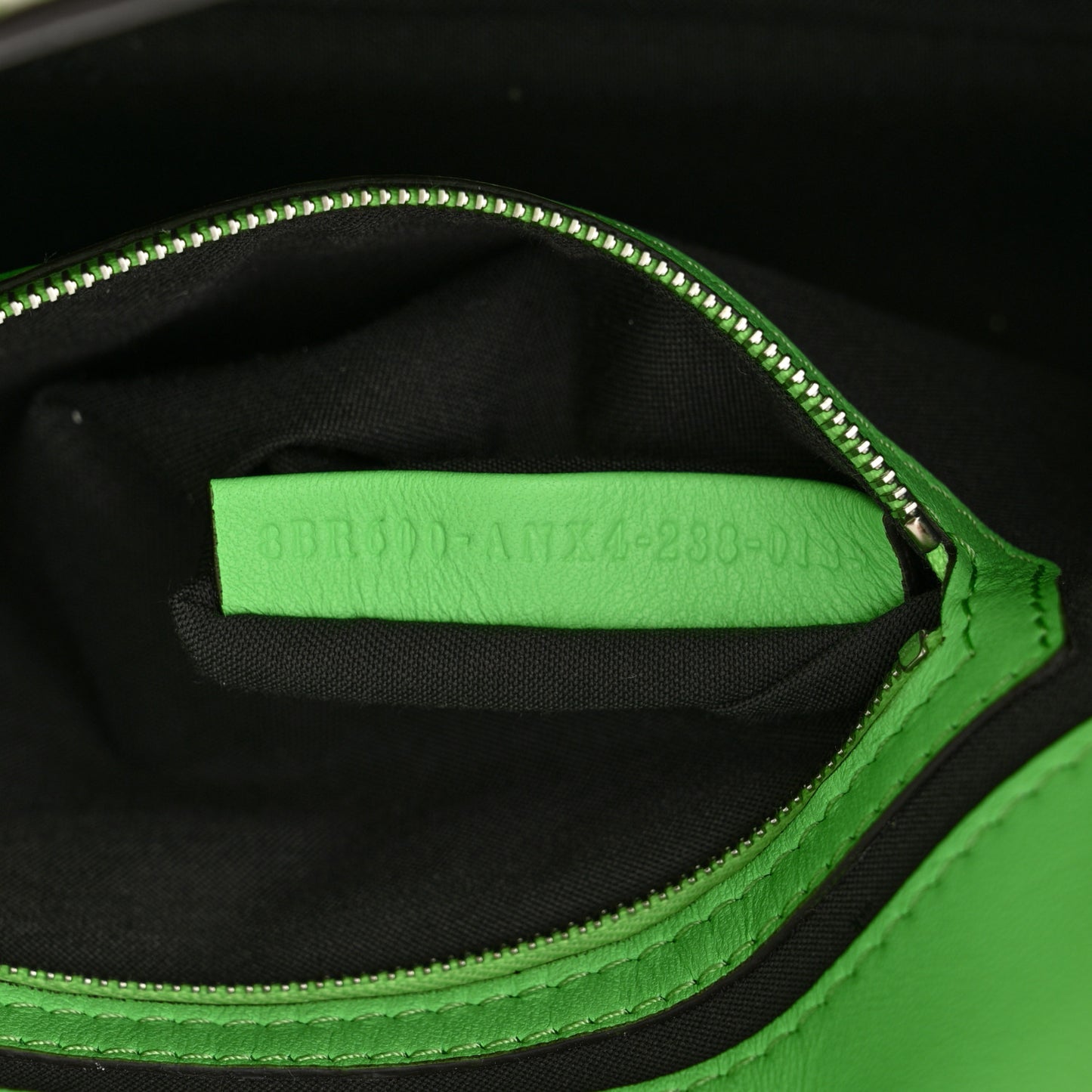 Nappa Stitched FF 1974 Embossed Baguette Edamame