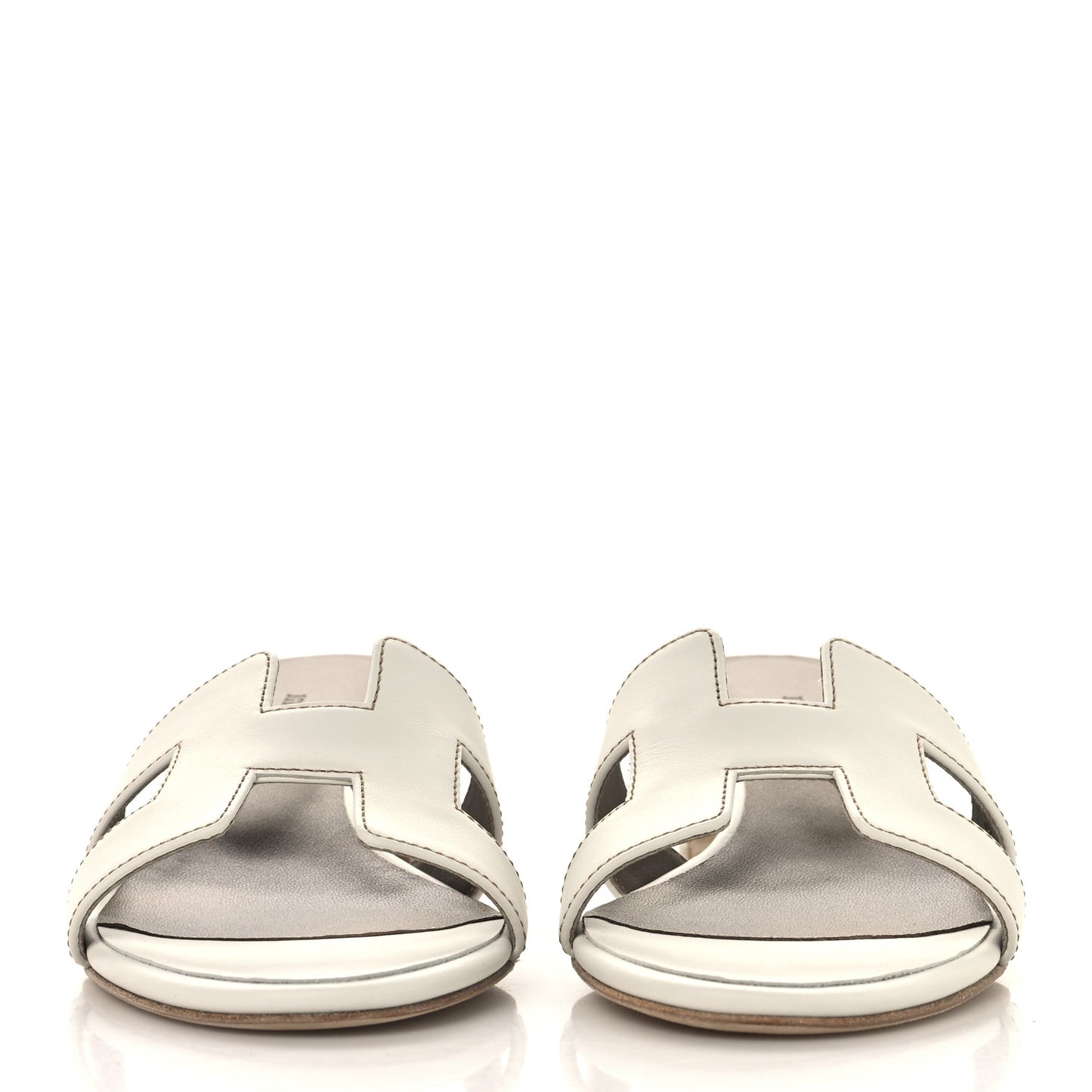 Calfskin Oasis Sandals 35.5 White