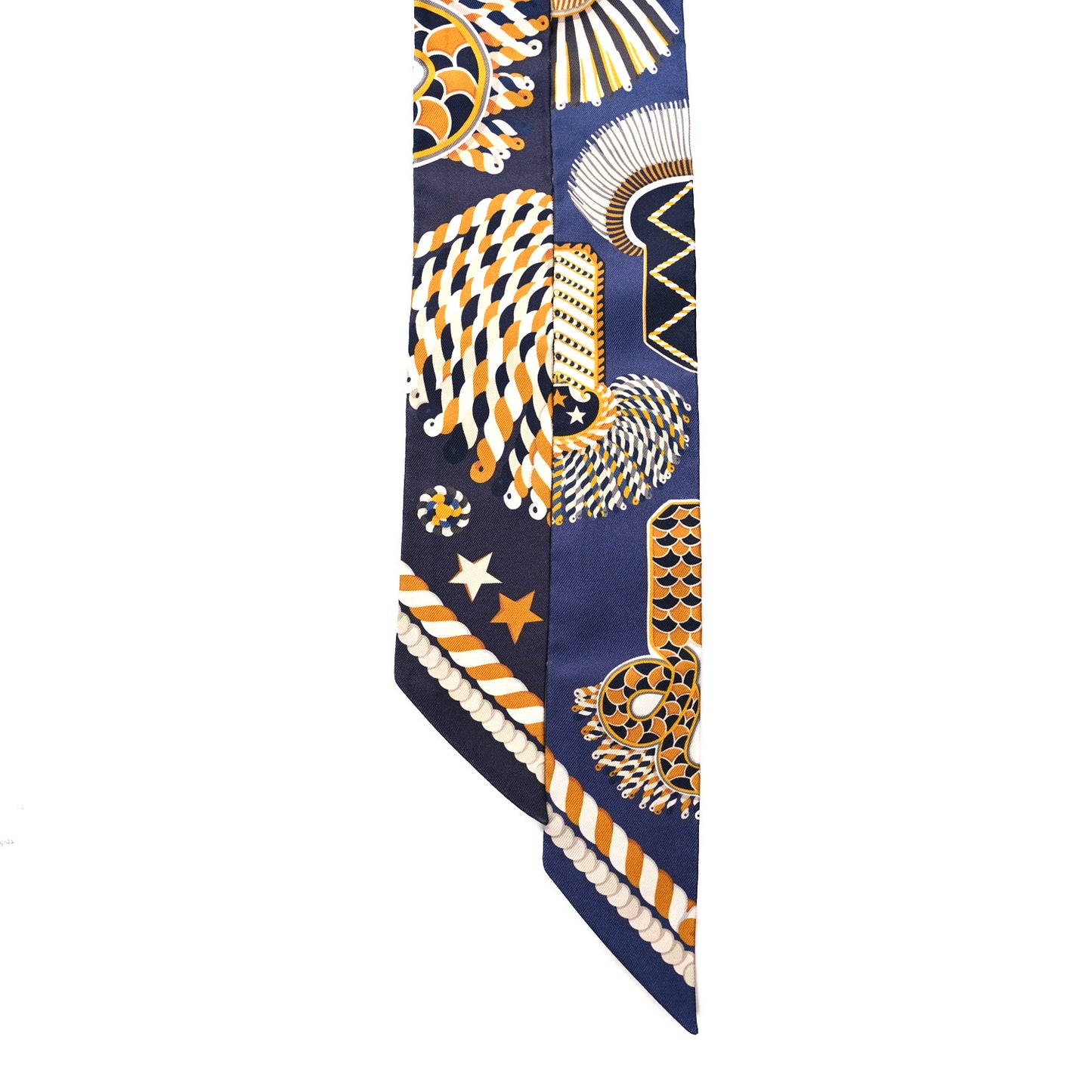 Silk Epaulettes De Gala Twilly Marine Gold White