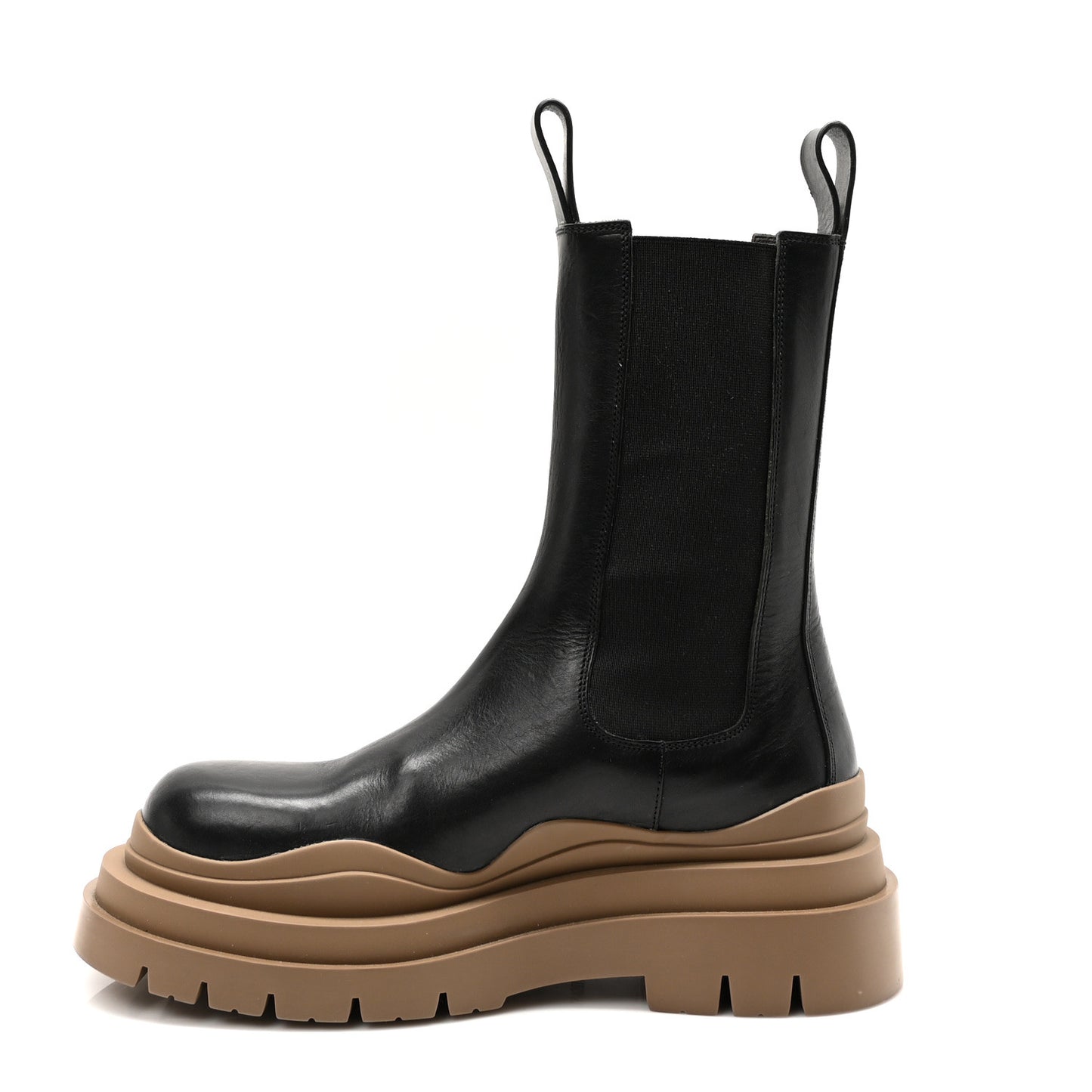 Calfskin The Tire Mens Chelsea Boots 40 Black Jute 40
