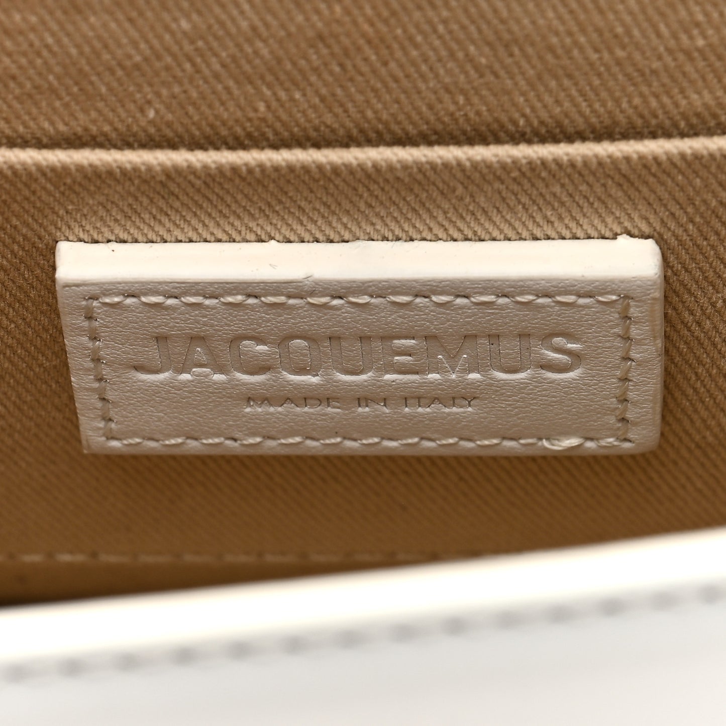 Smooth Calfskin Le Chiquito Noeud White