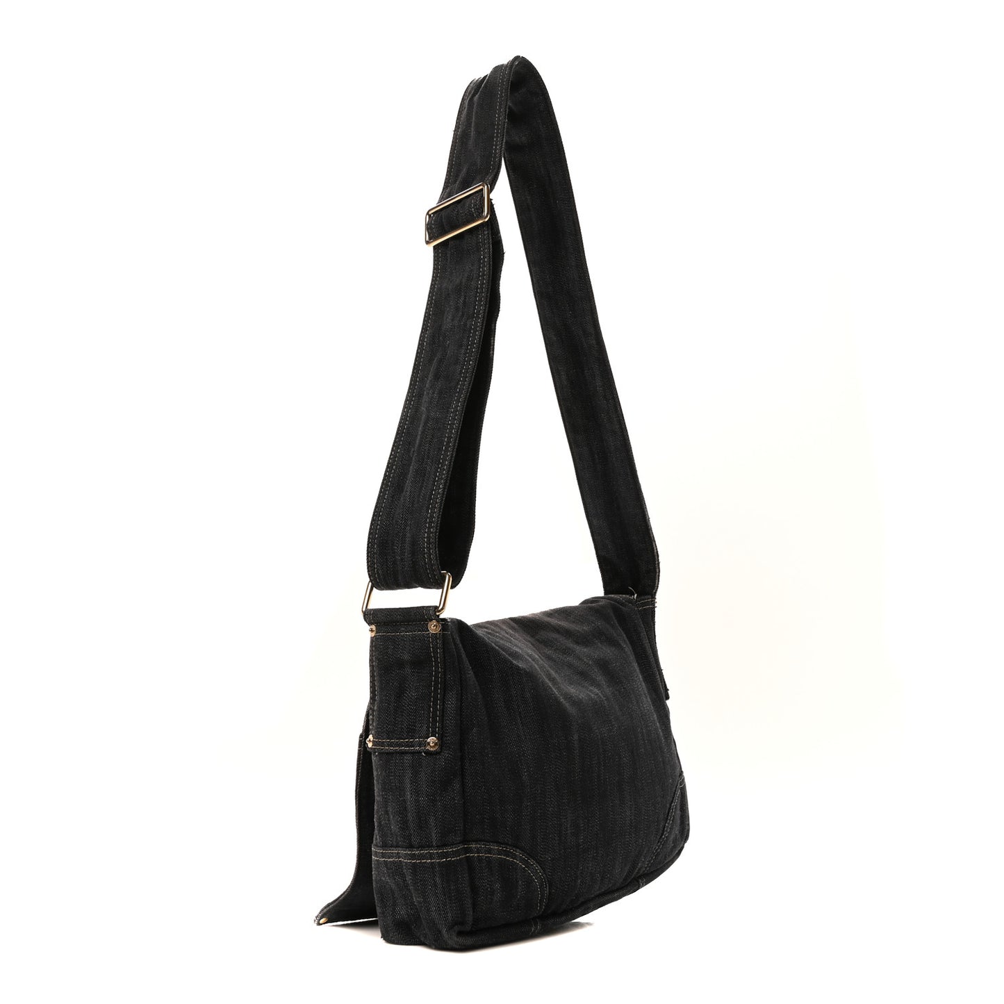 Denim CC Messenger Bag Blue