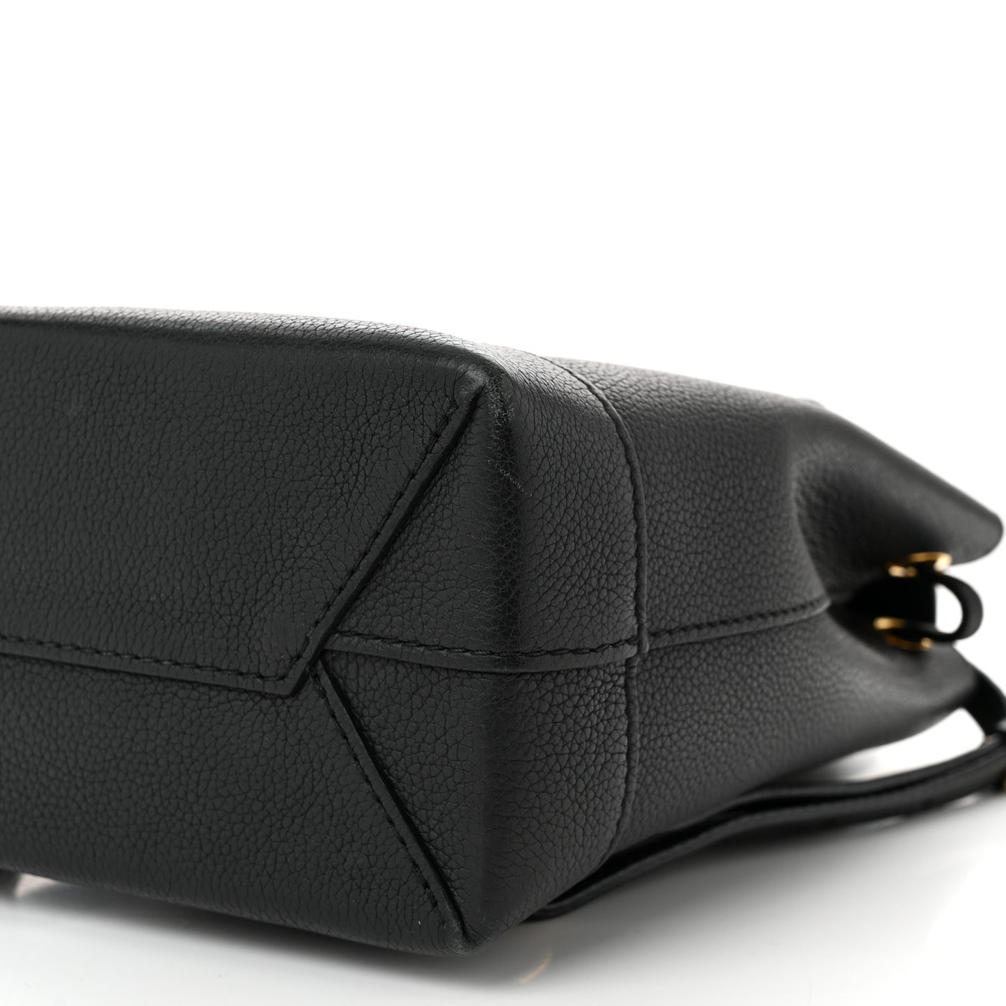 Calfskin Lockme Mini Backpack Black