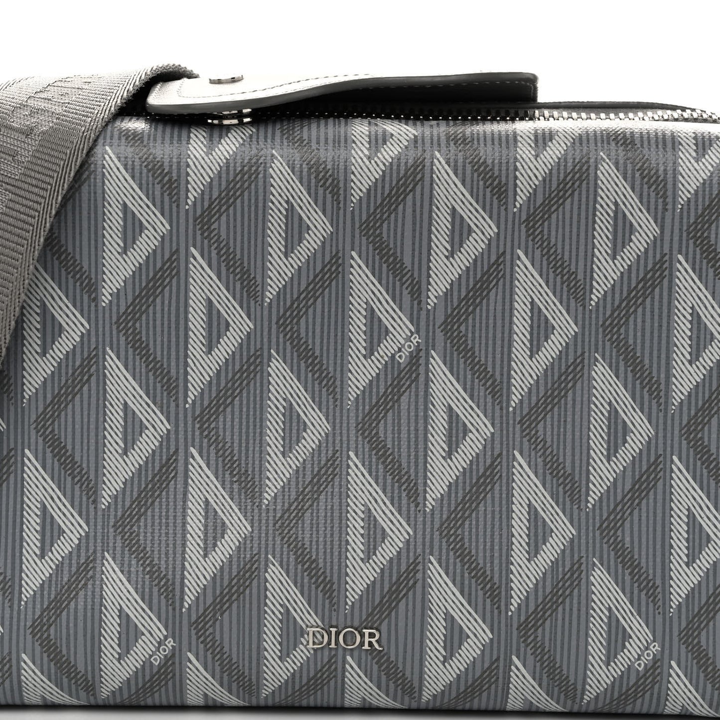 Coated Canvas CD Diamond Lingot 22 Bag Gray