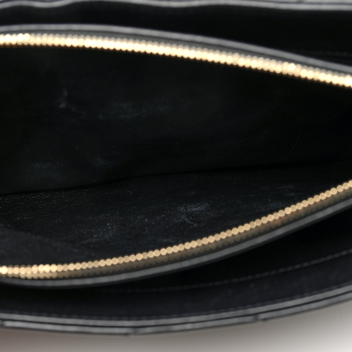 Lambskin Chevron Quilted Envelope Clutch Black