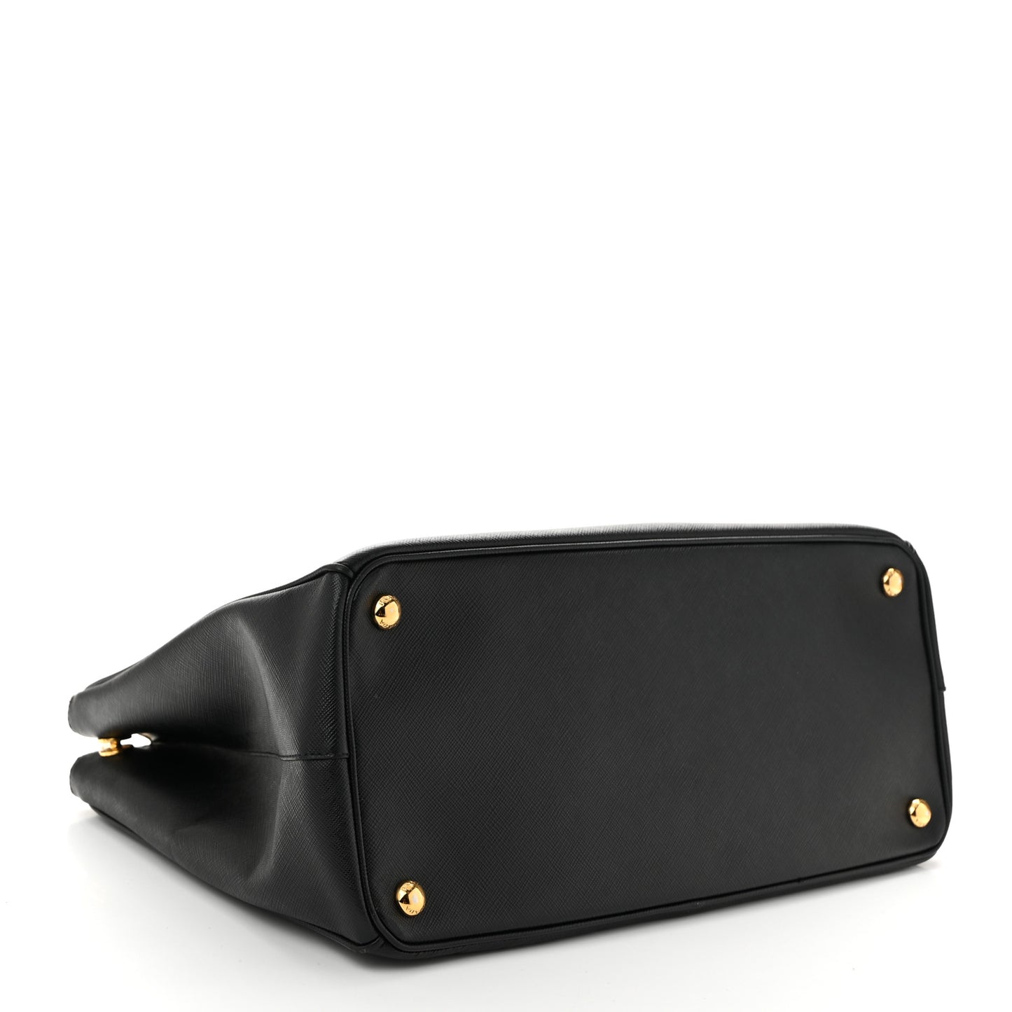 Saffiano Lux Large Galleria Double Zip Tote Black