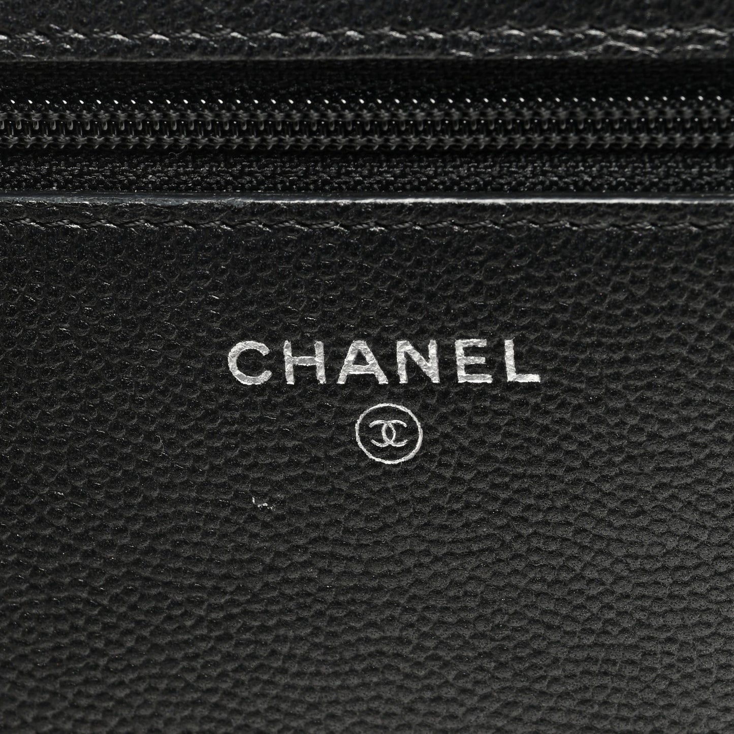 Caviar Quilted Boy Wallet On Chain WOC So Black