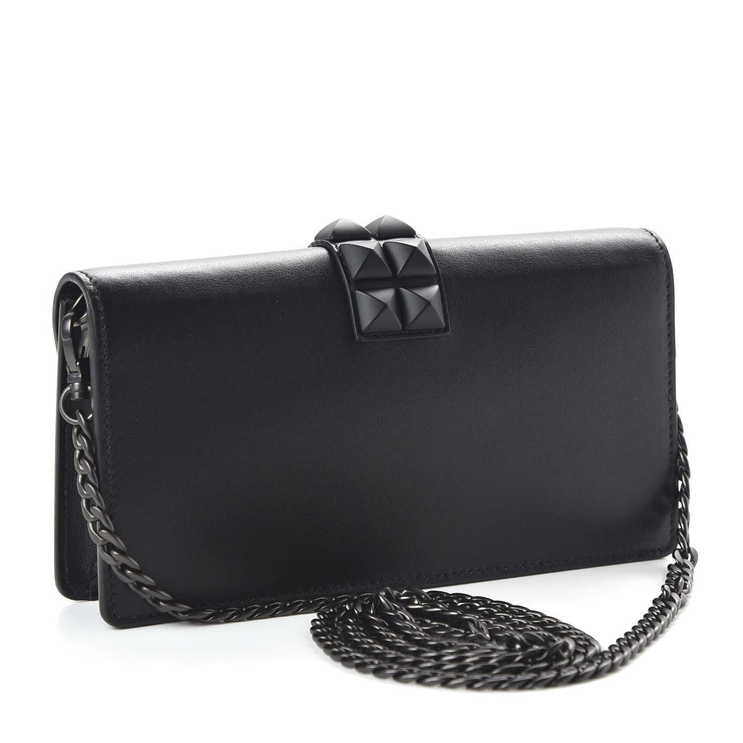 Prada City Calfskin Studded Mini Elektra Crossbody Bag Black 3 of 10