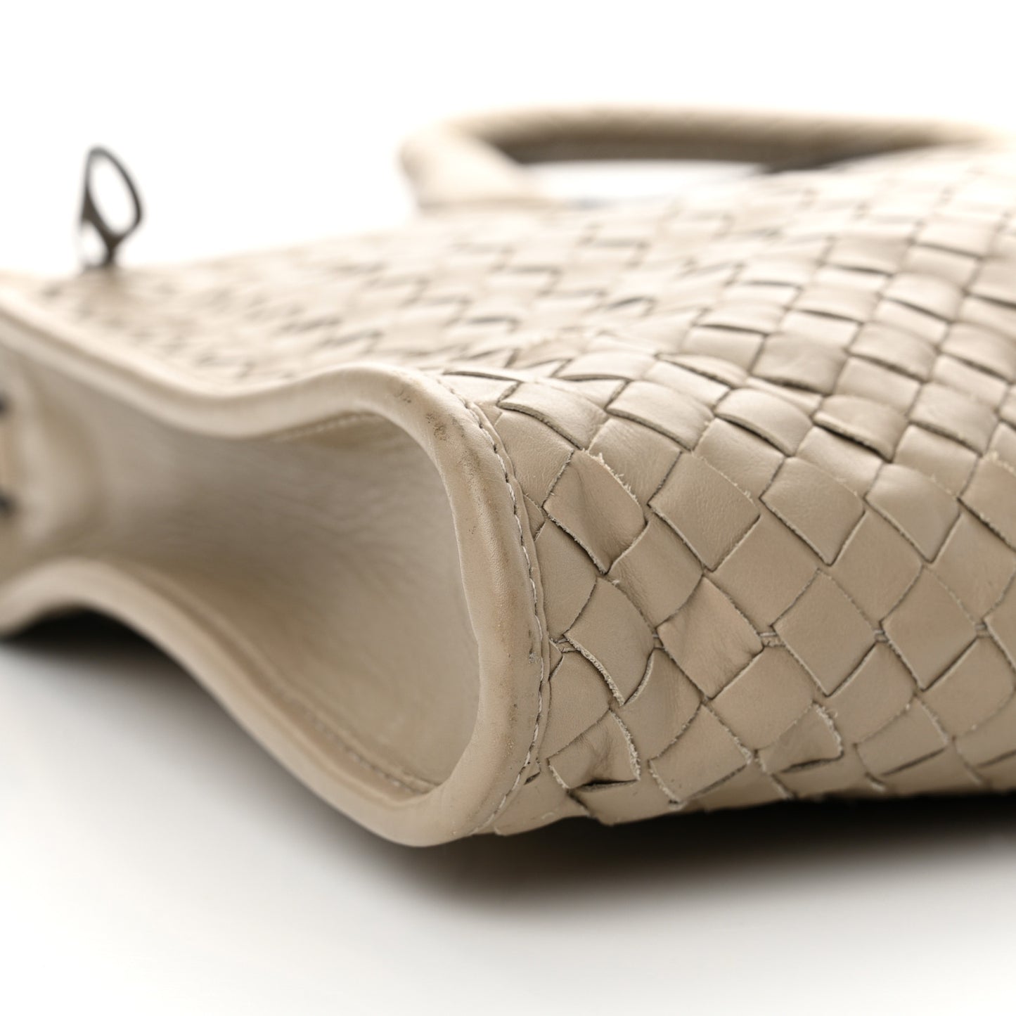 Calfskin Leggero Intrecciato Briefcase Mink