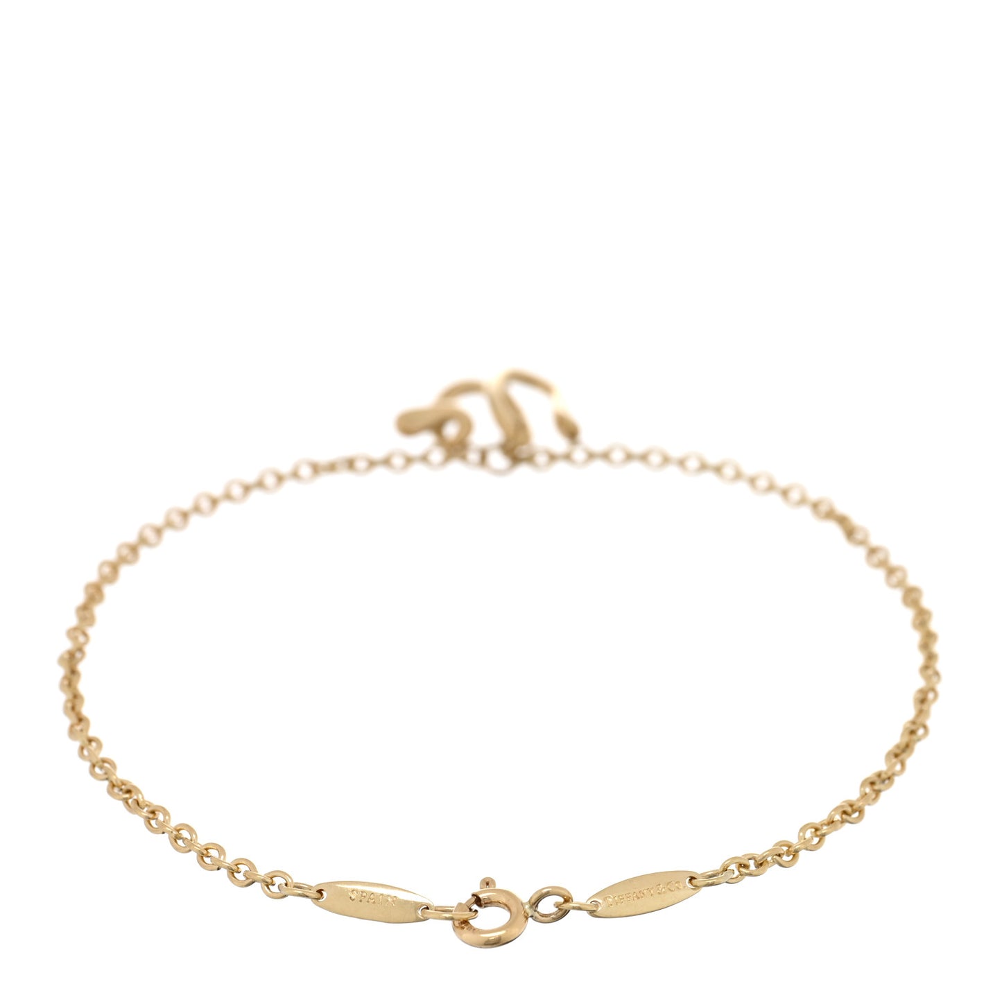 18K Yellow Gold Mini Elsa Peretti Alphabet W Bracelet