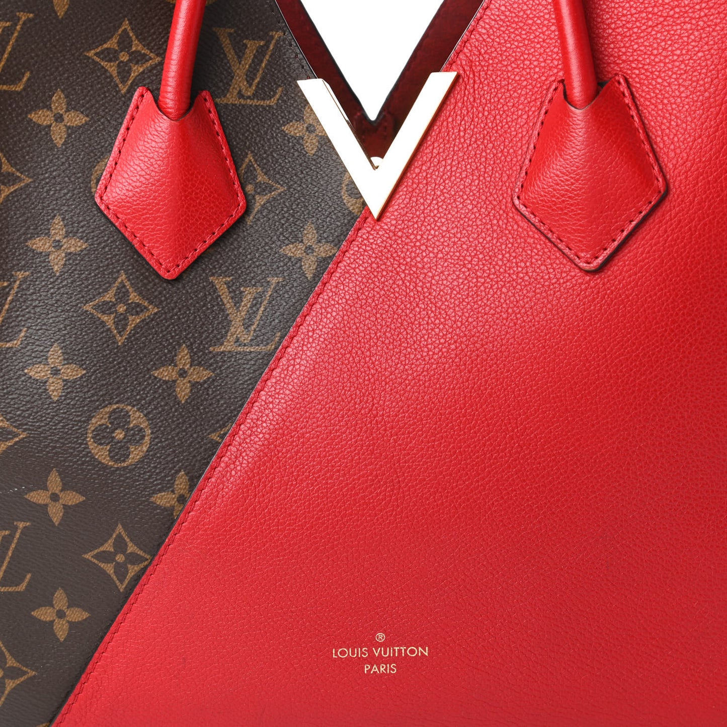 Calfskin Monogram Kimono Tote Cherry