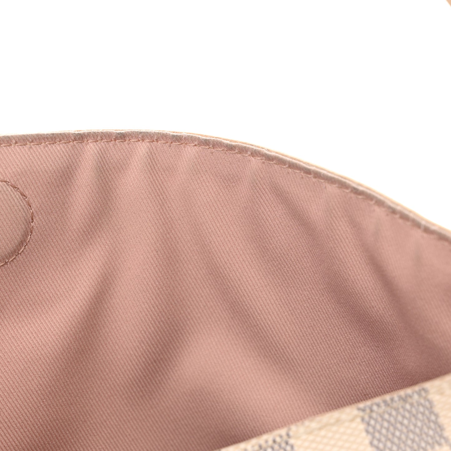 Damier Azur Graceful MM Rose Ballerine