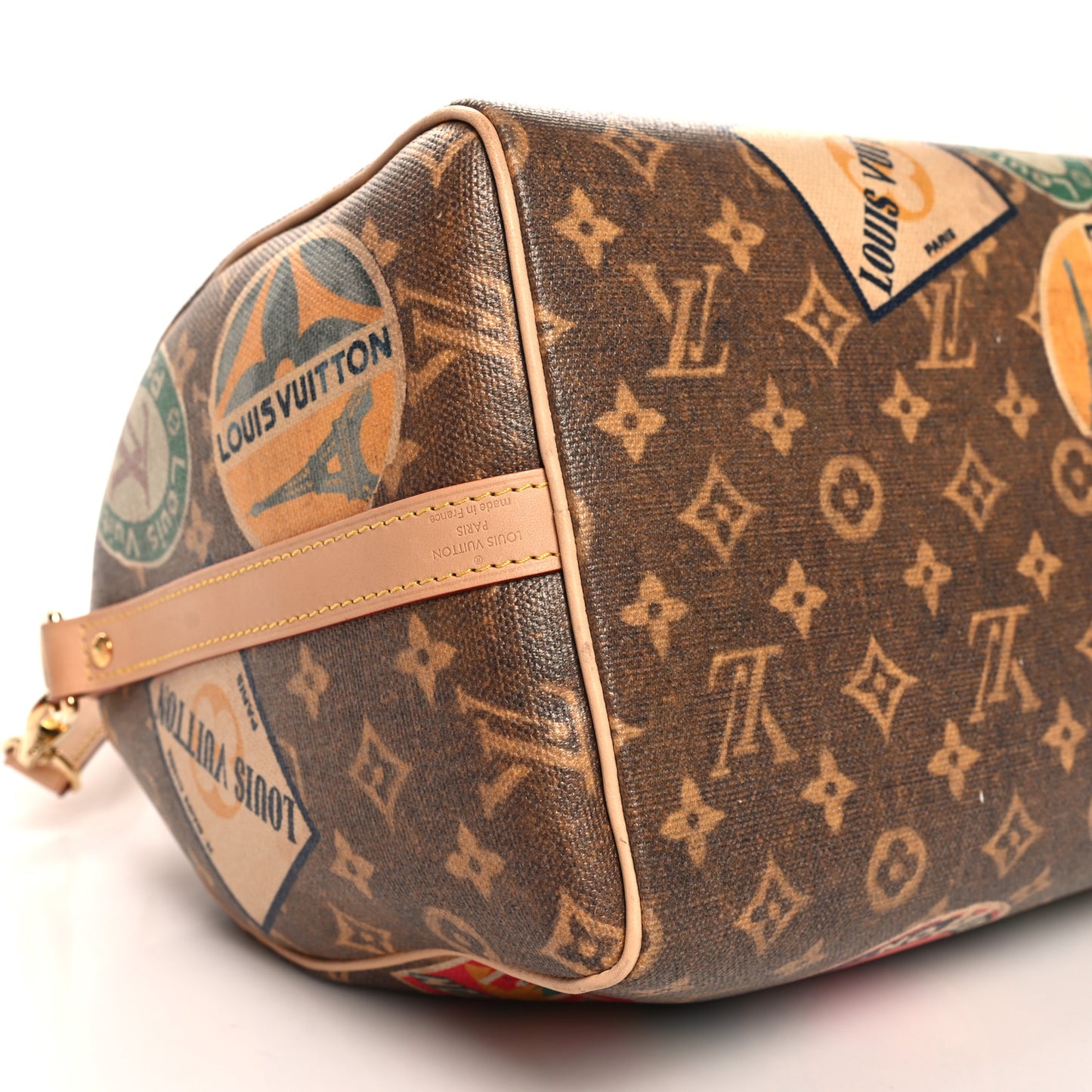 Monogram Hotel Labels Speedy Bandouliere 30