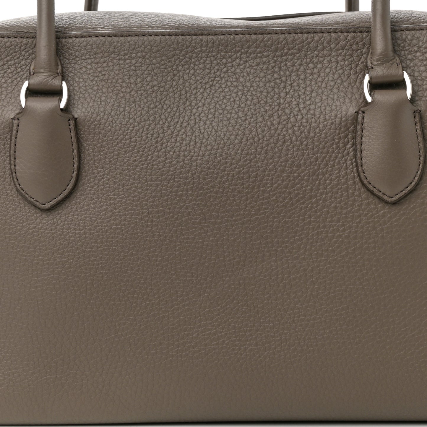 Grained Calfskin EW Bowling Bag Elephant