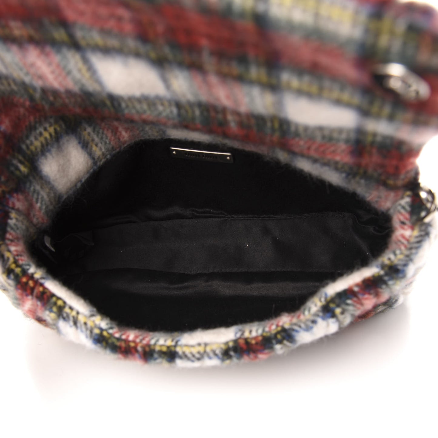 Tartan Matelasse Small Flap Naturale