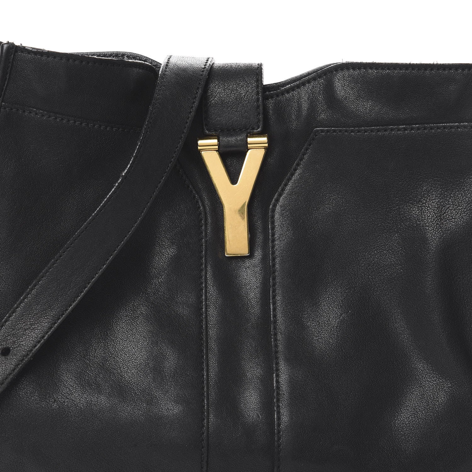 Saint Laurent Sheepskin Medium Chyc Shoulder Bag Black 8 of 8