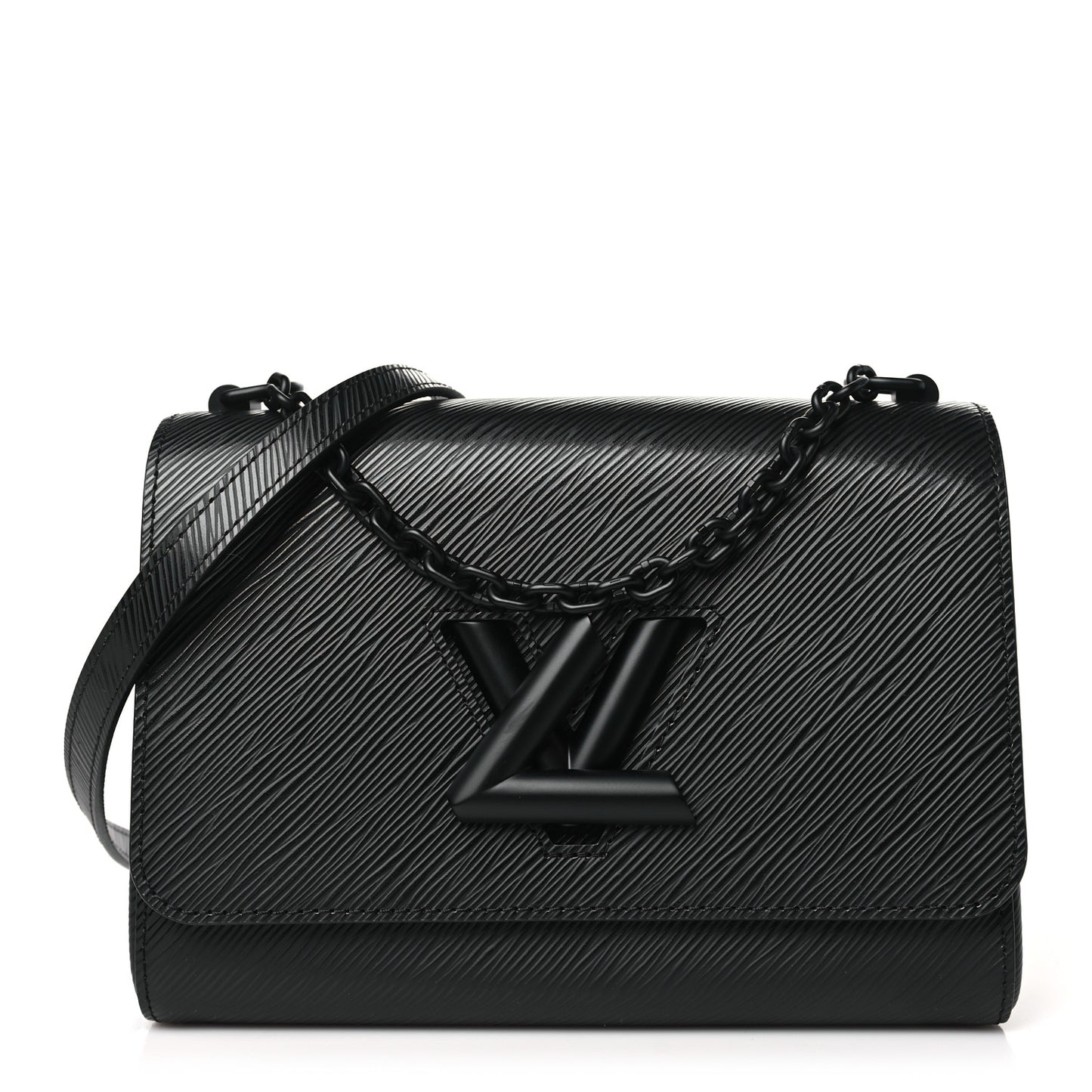 Epi Twist Shoulder Bag MM Matte Black