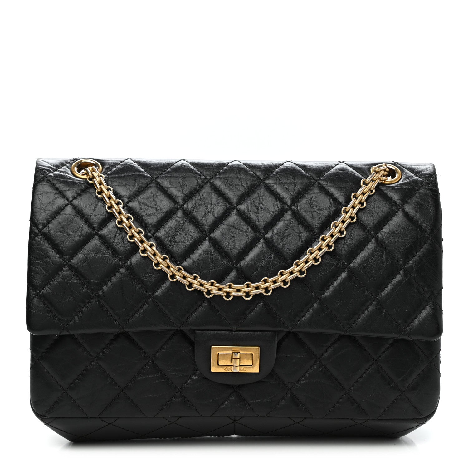 Chanel Aged Calfskin Quilted 2.55 Reissue 226 Flap Black 1 of 14
