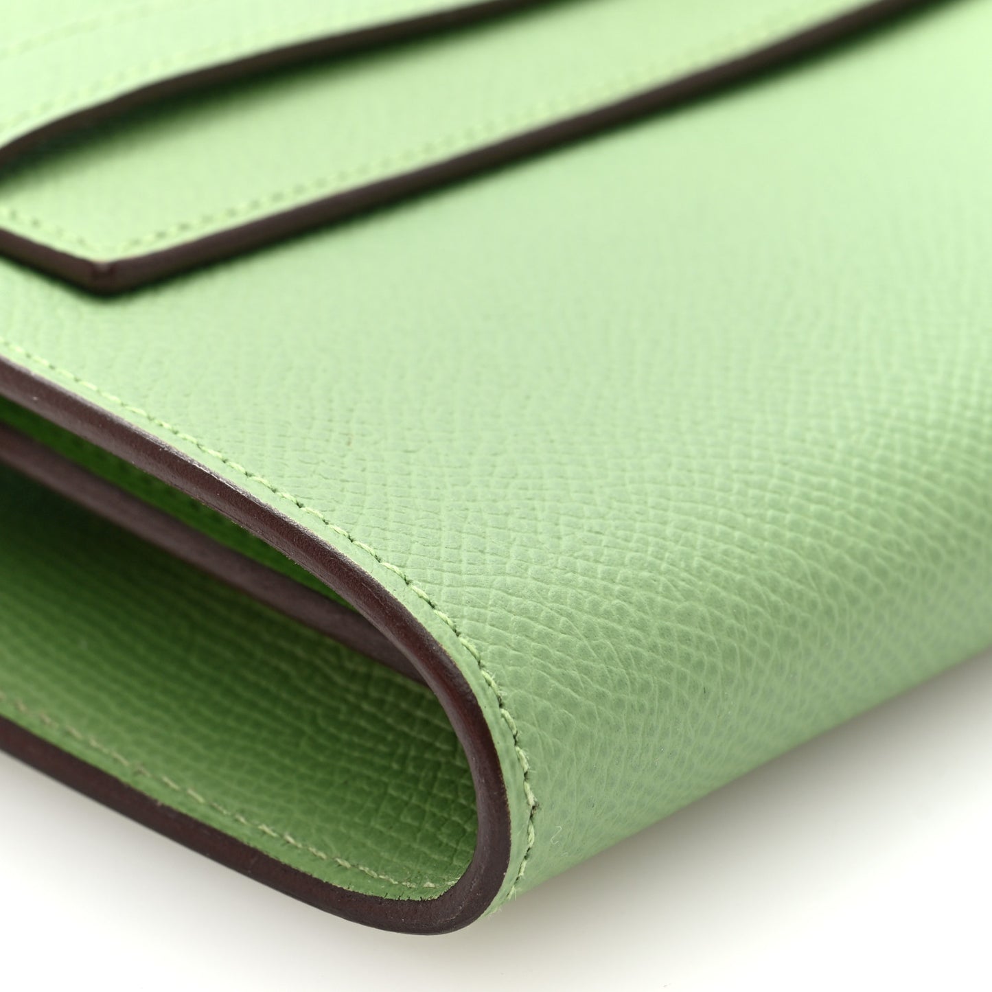 Epsom Verso Kelly Wallet To Go Vert Criquet Bleu Brume