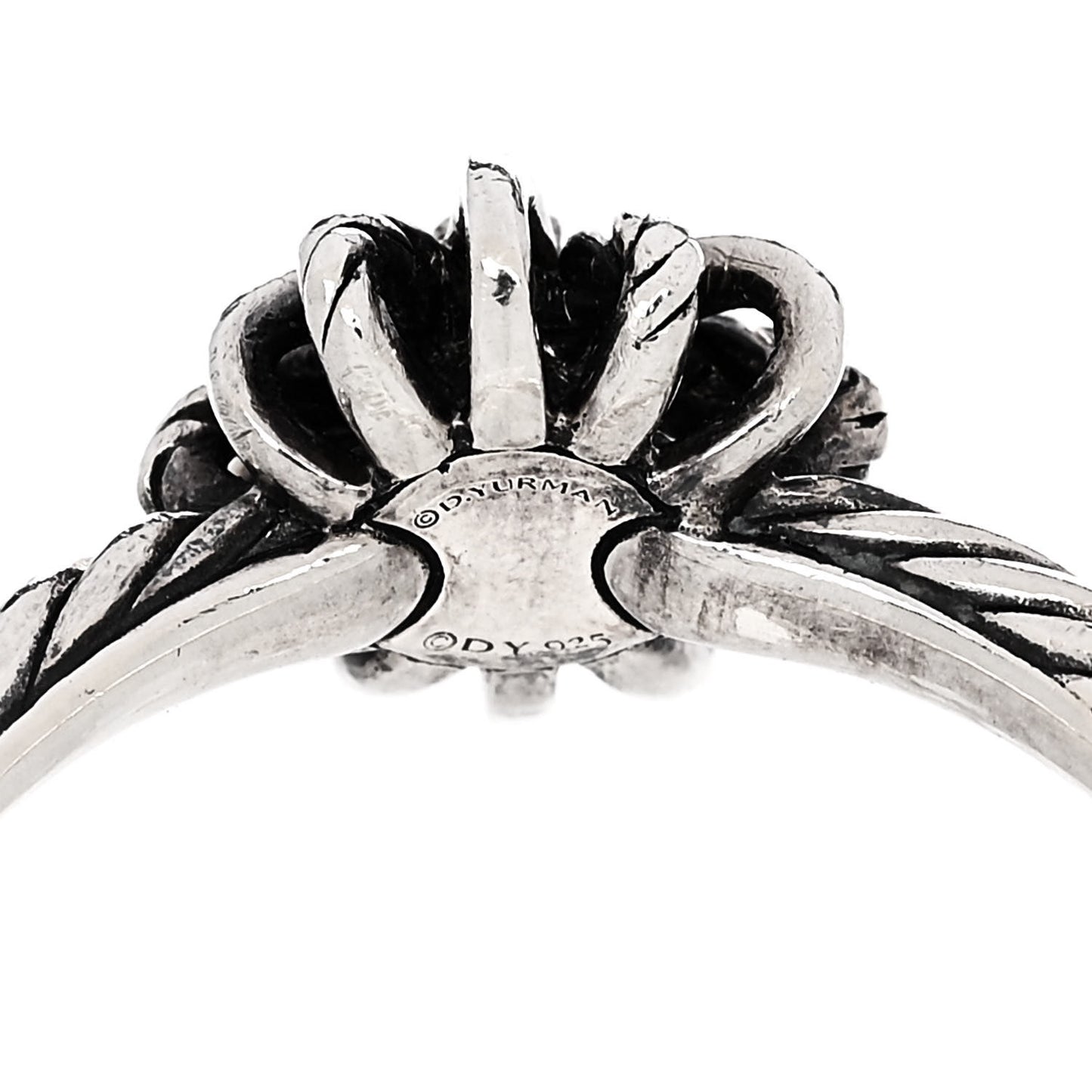 Sterling Silver Diamond Petite Starburst Ring 53 6.5