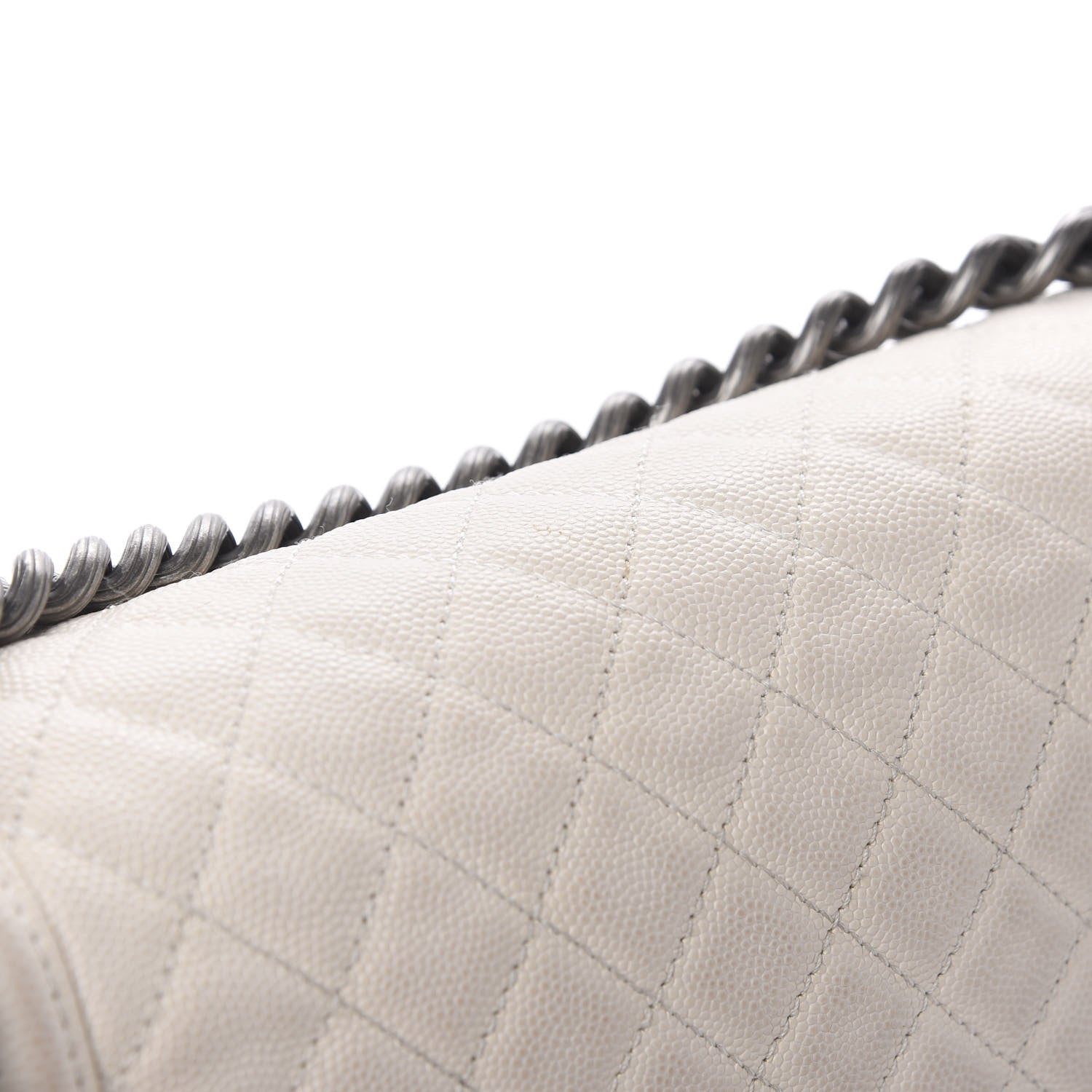 Chanel Caviar Quilted Medium Boy Flap Ivory 18 of 18