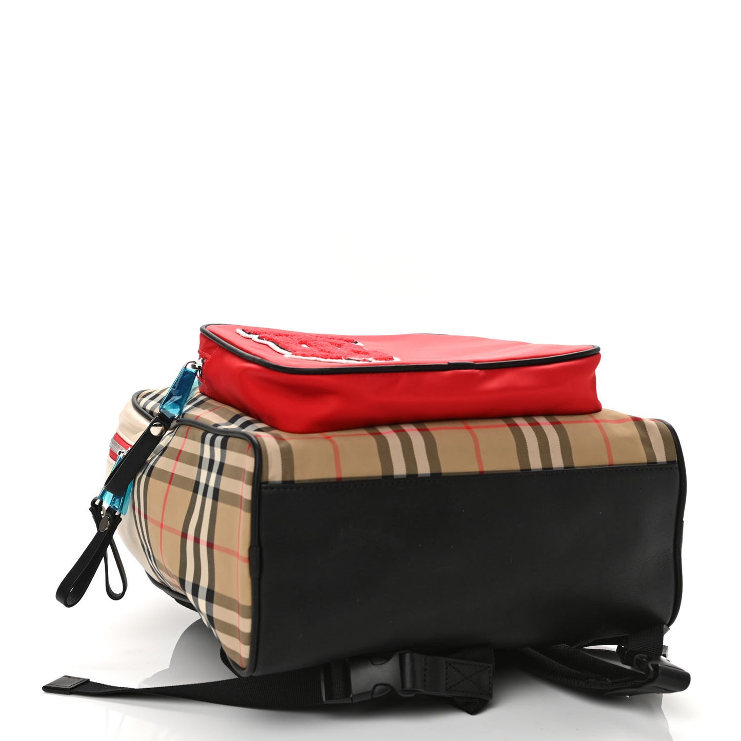 Econyl Vintage Check Kids Monogram Backpack Archive Beige