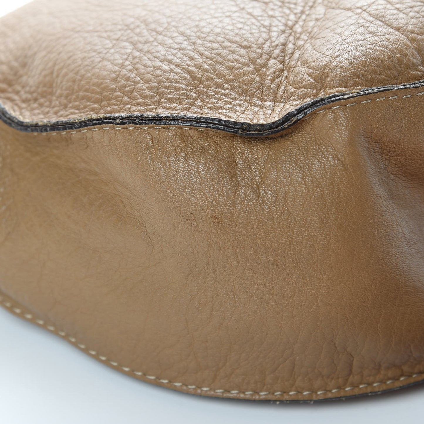 Calfskin Medium Marcie Round Zip Crossbody Bag Nut