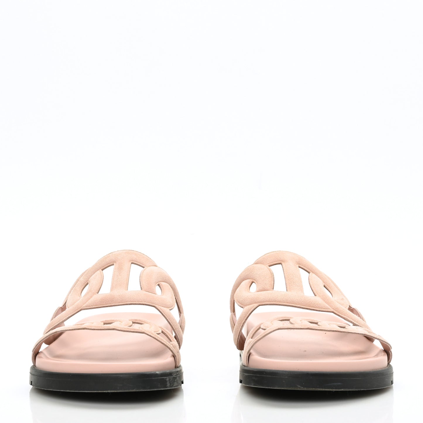 Suede Goatskin Extra Sandals 35.5 Rose Opaline