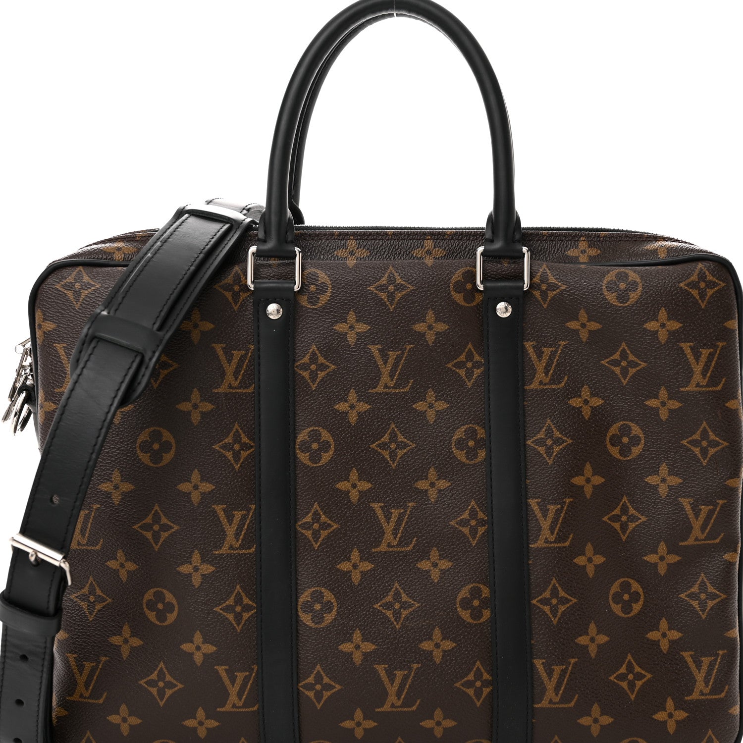 Louis Vuitton Monogram Macassar Porte-Documents Voyage PM 7 of 10