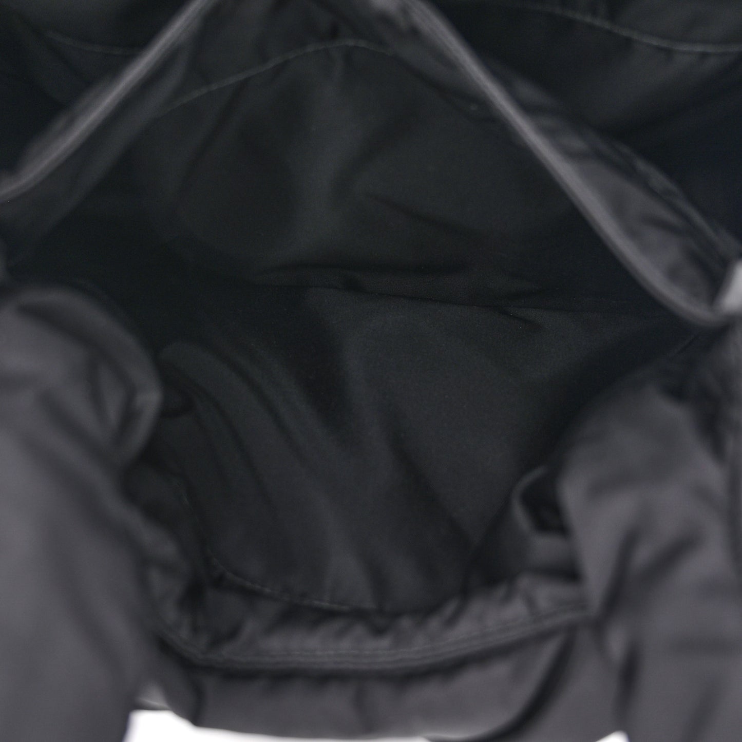 Re-Nylon Padded Large Tote Black