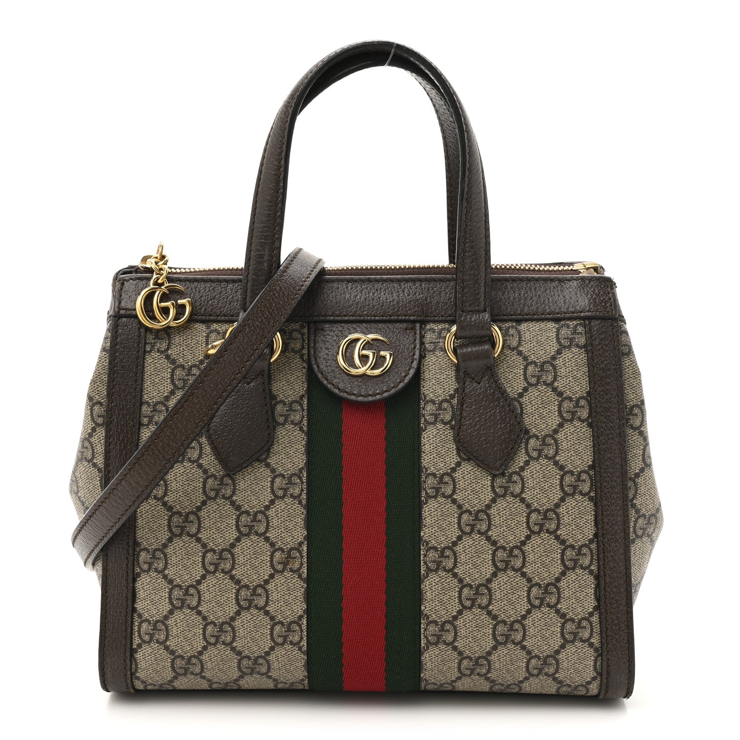 Gucci GGモノグラム トートバッグ Gucci GG Supreme Monogram Small Ophidia Tote Bag Brown 1769731