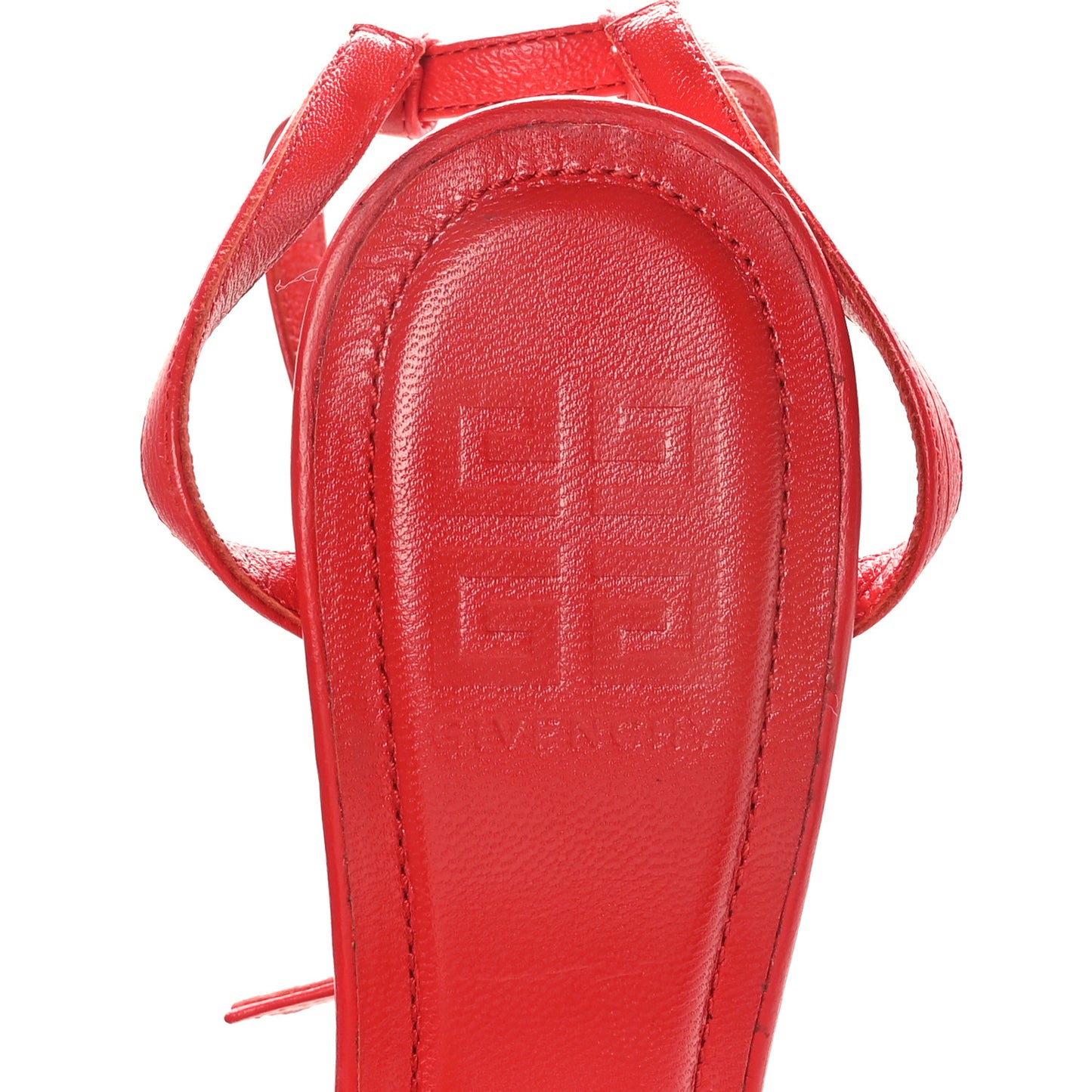 Smooth Nappa G Cube 105mm Sandals 36 Red