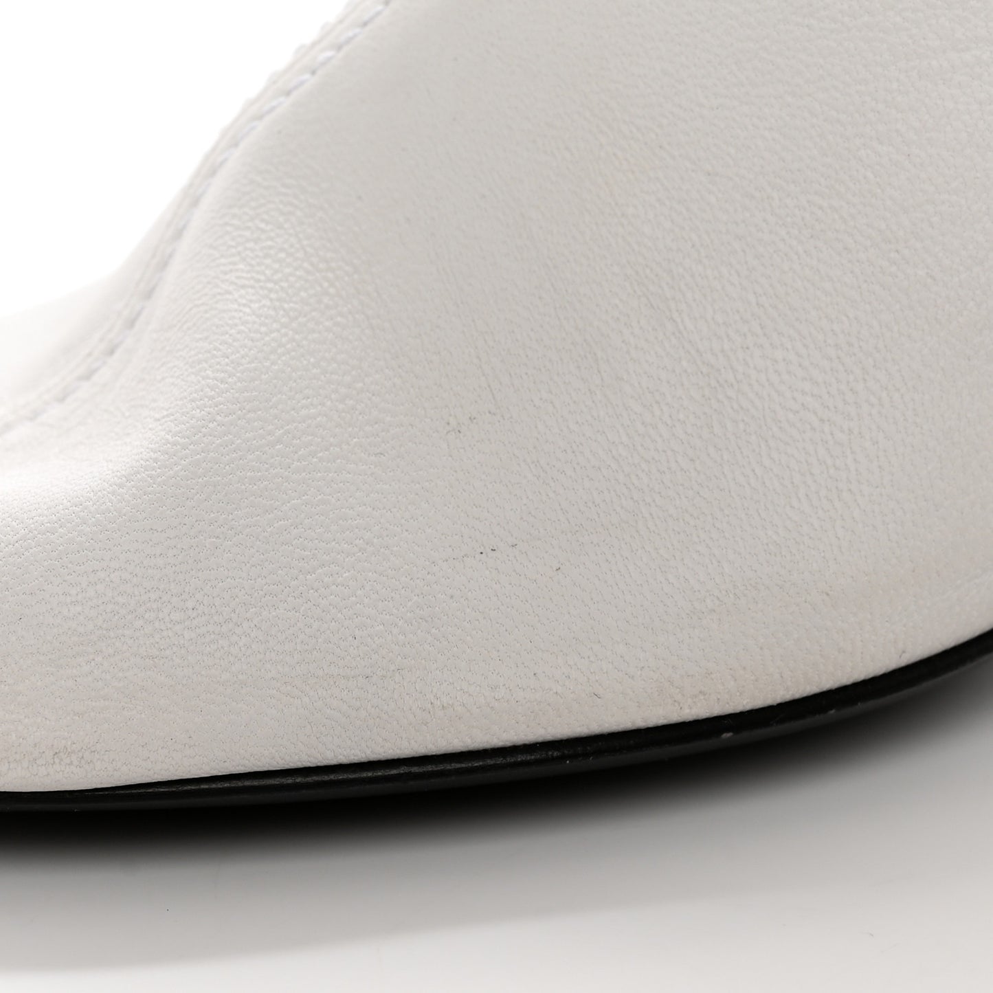 Calfskin Glove 80mm Ankle Boots 37 White