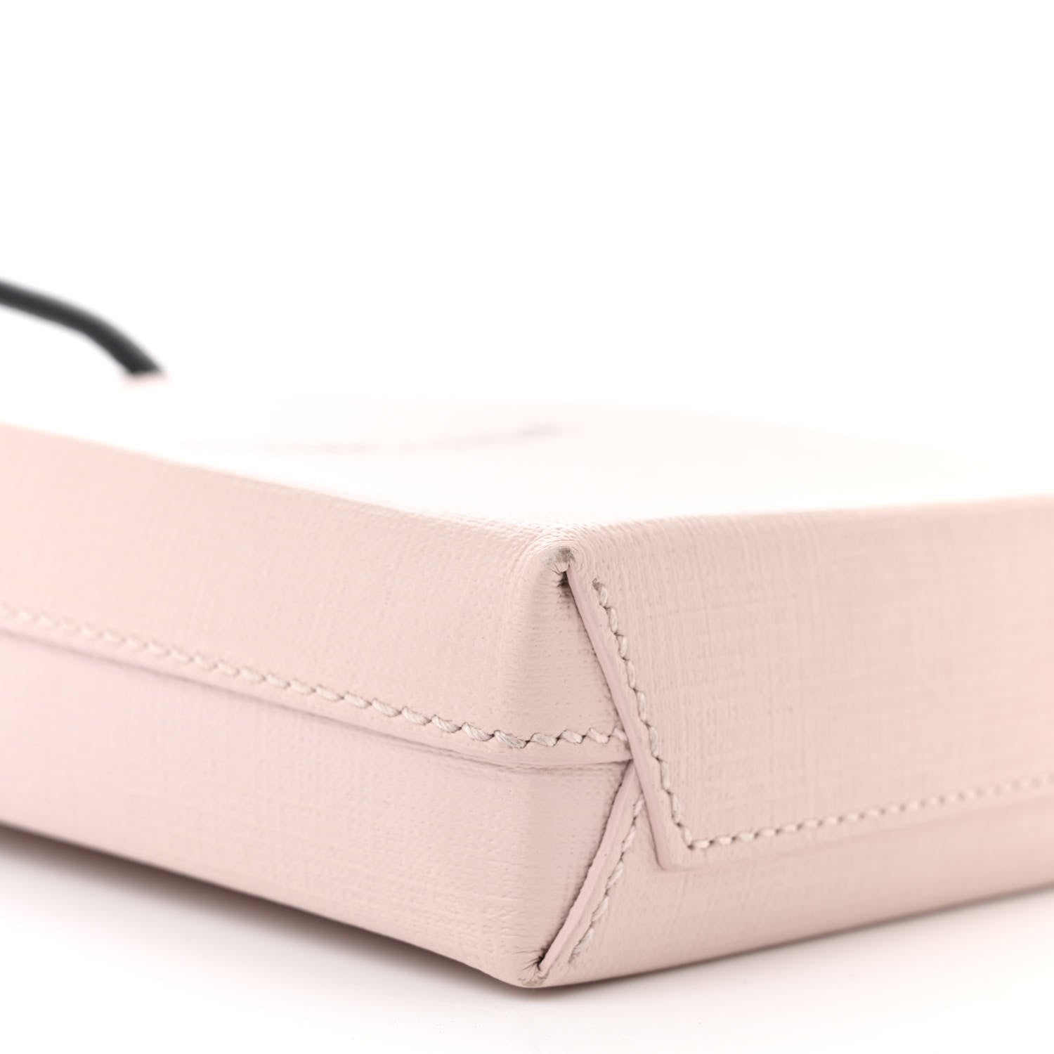 Balenciaga Squared Calfskin Logo Shopping Phone Holder Bag Light Rose 9 of 14