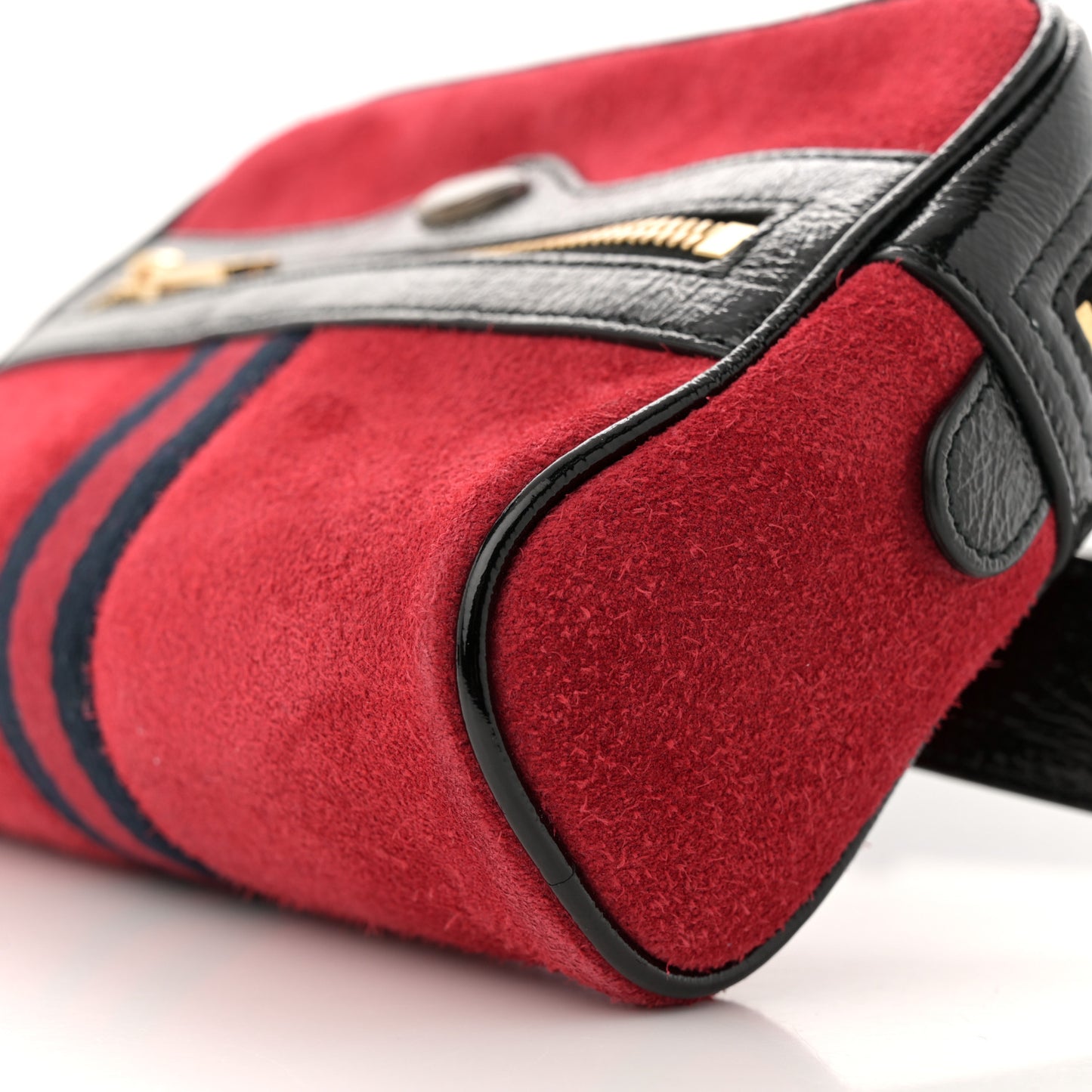 Suede Small Ophidia Belt Bag 95 38 Hibiscus Red