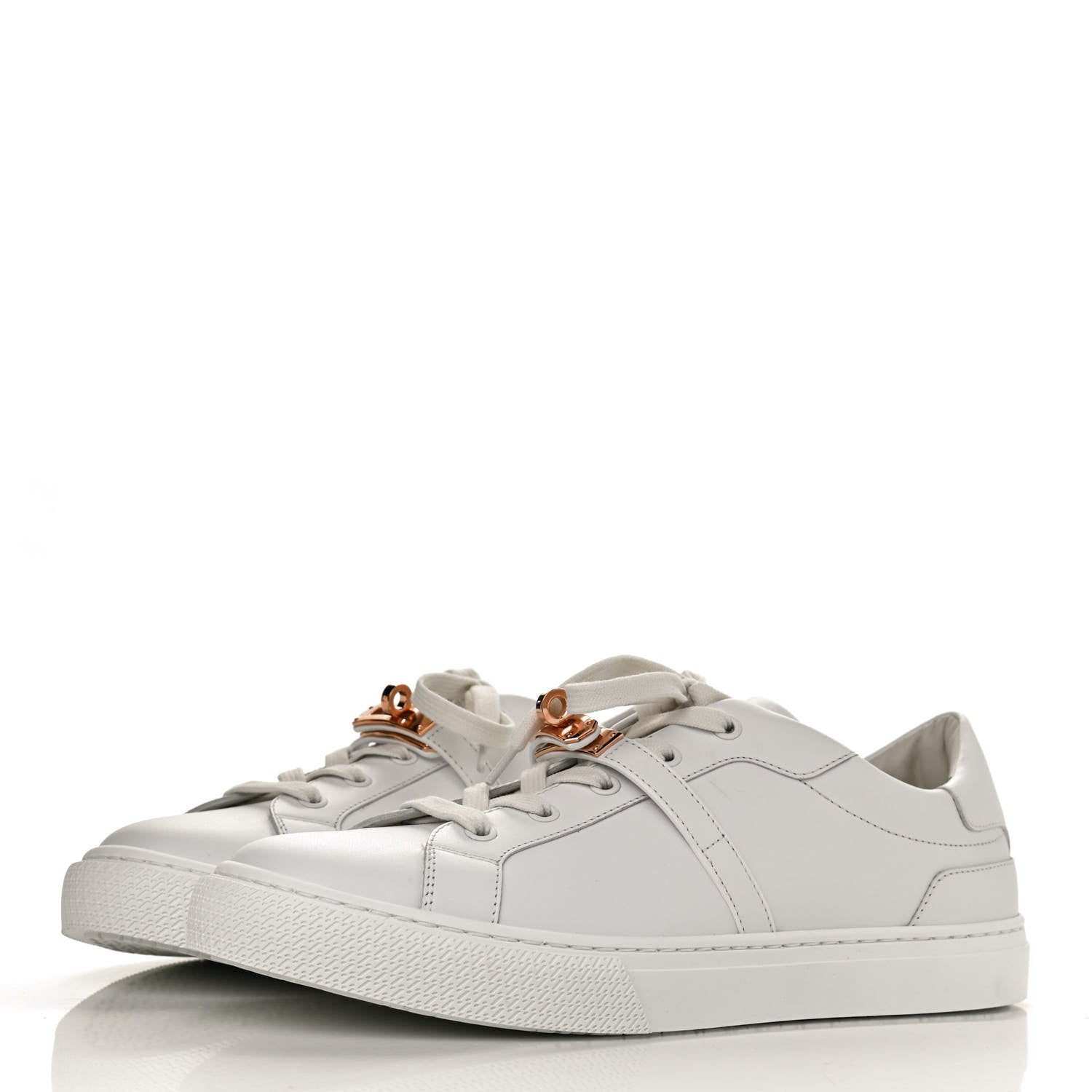 Hermes Calfskin Day Sneakers 41 White 3 of 10