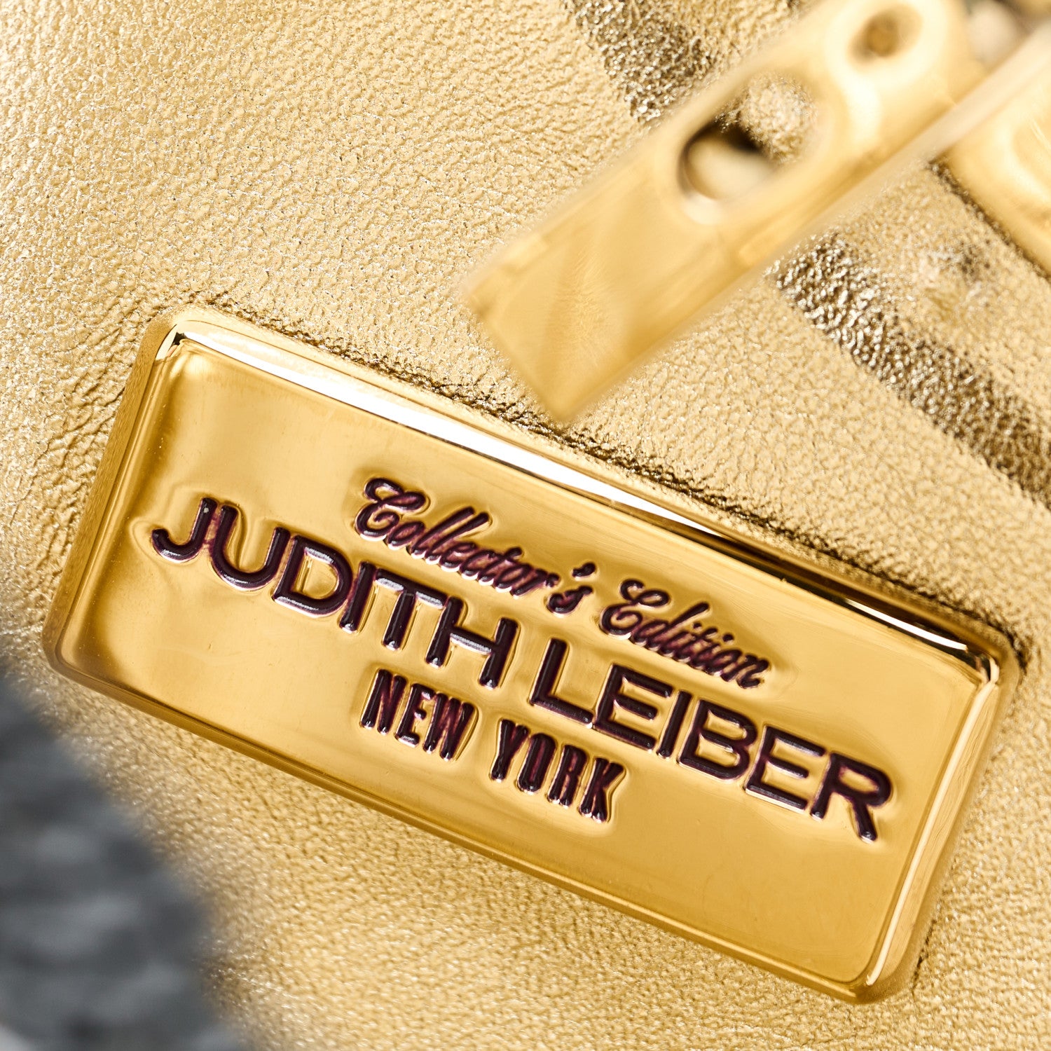 Judith Leiber Swarovski Crystal Carnegie Hall Harp Minaudiere Clutch Gold Multicolor 6 of 12