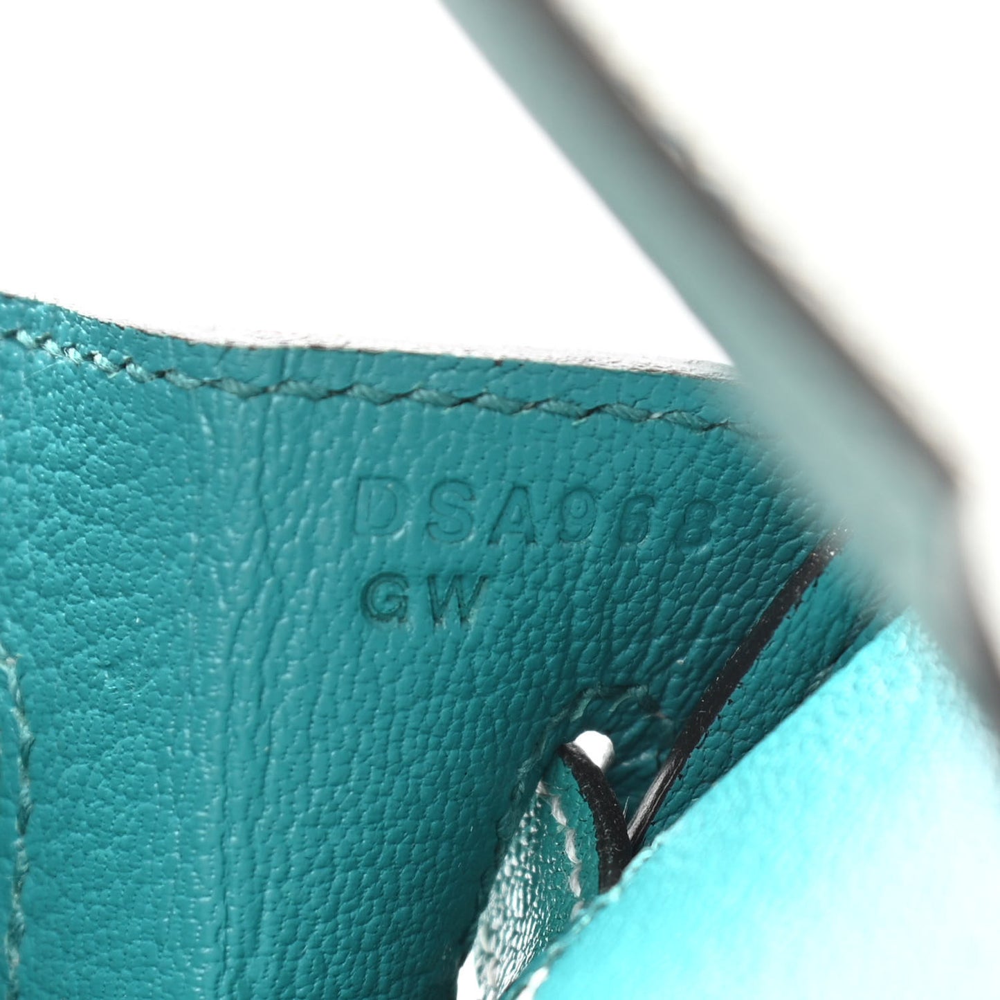 Chevre Mysore Horseshoe Birkin 25 Gris Perle Bleu Paon