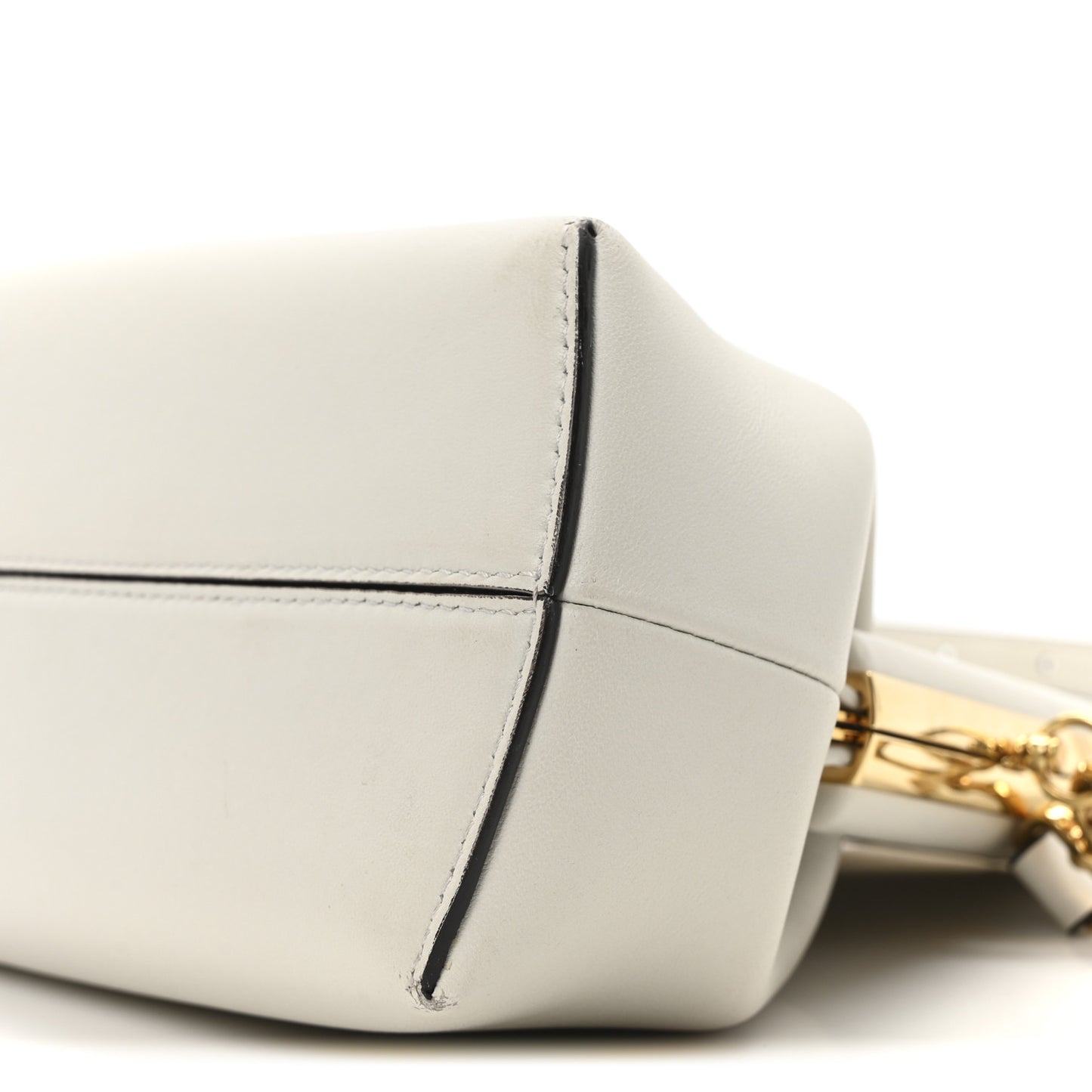 Shiny Nappa Midi Fendi First Ghiaia