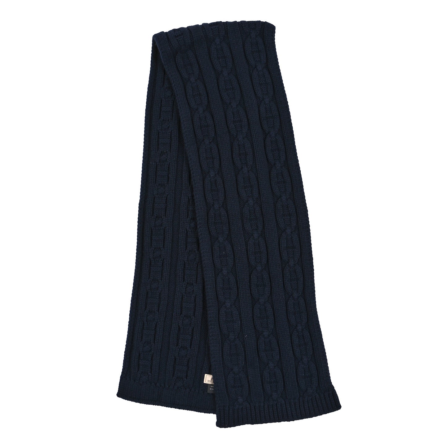 Cashmere Tri-Maillon Muffler Bleu Marine