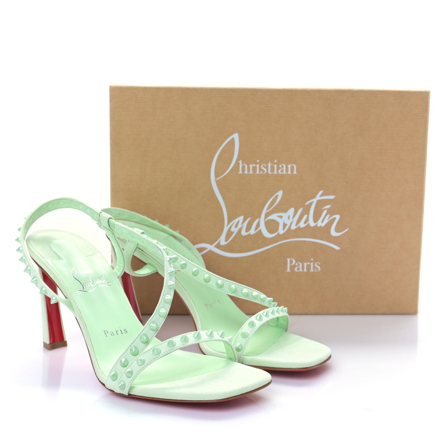 Suede Rosa Condorapik 85 Spike Sandals 38.5 Studio Green