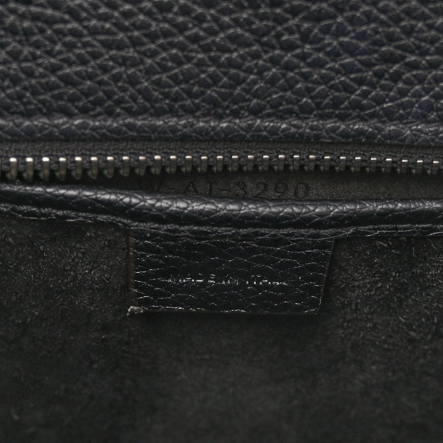 Drummed Calfskin Nano Luggage Black