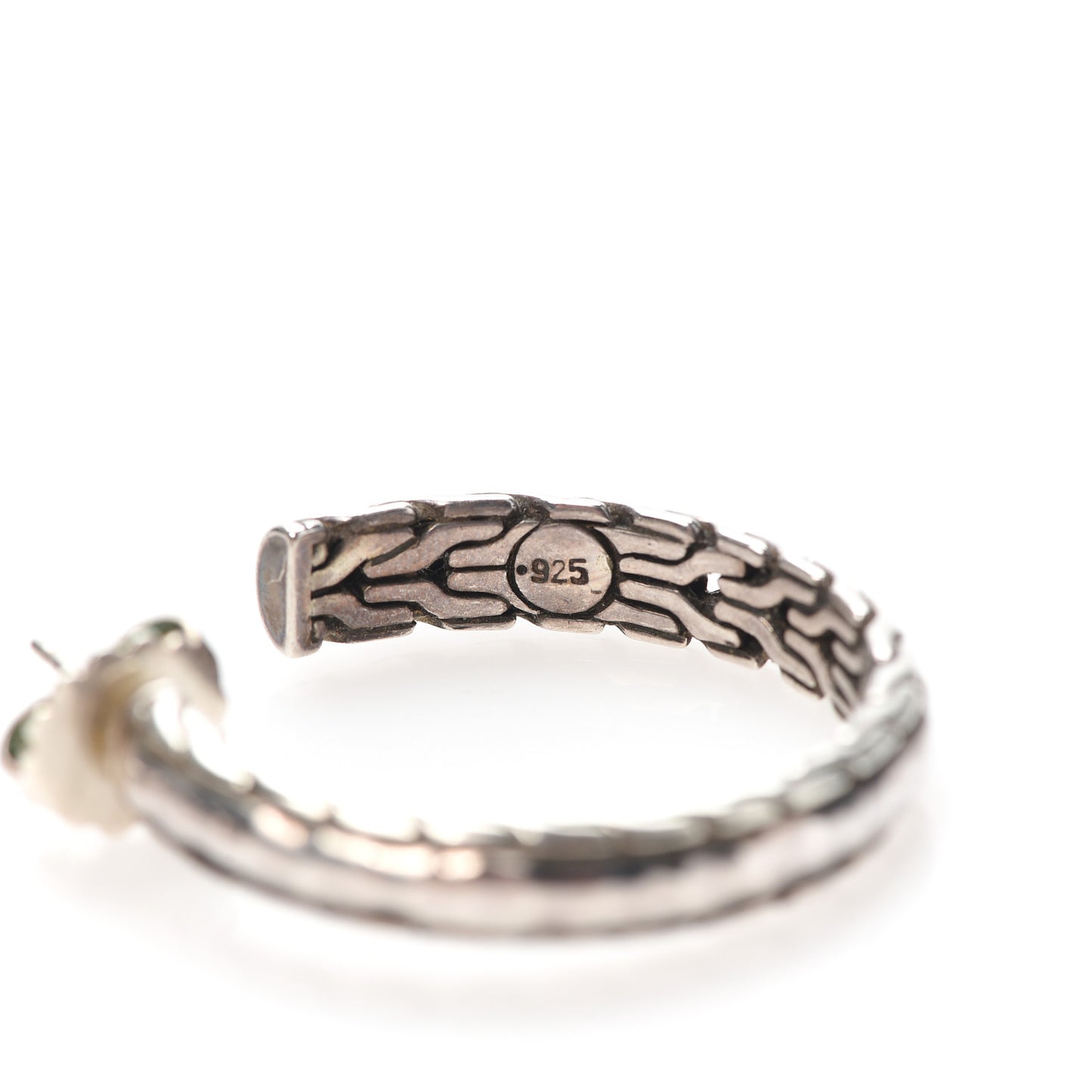 Sterling Silver Hammered Hoop Earrings