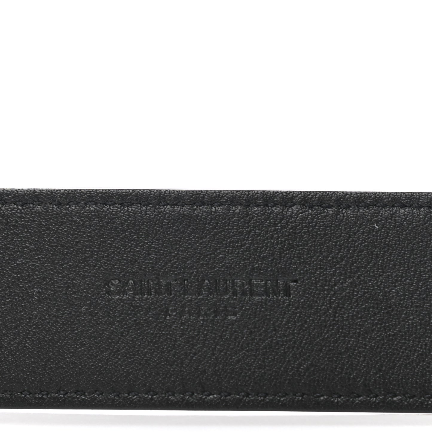 Smooth Calfskin Monogram Square Buckle Belt 75 30 Black