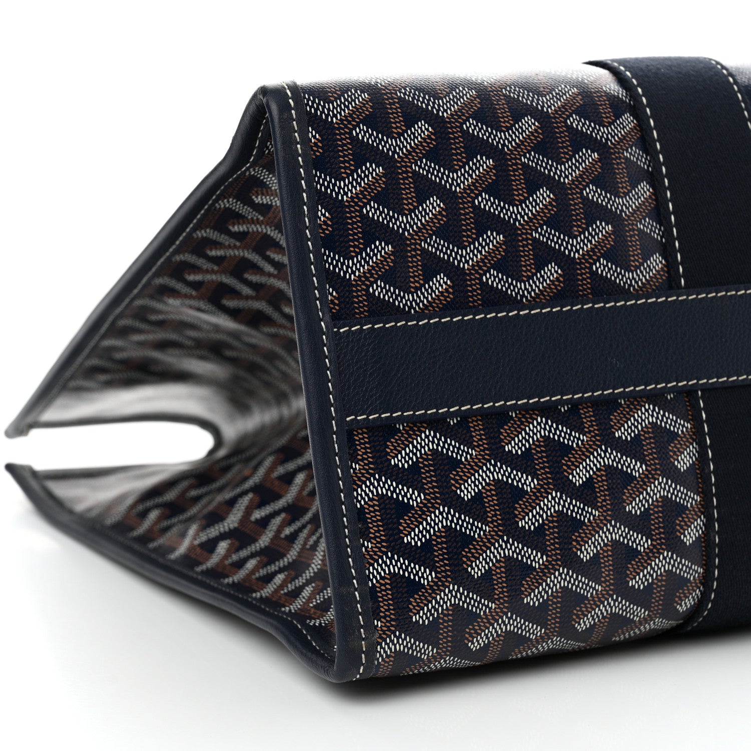 Goyard Goyardine Villette Tote Blue 9 of 10